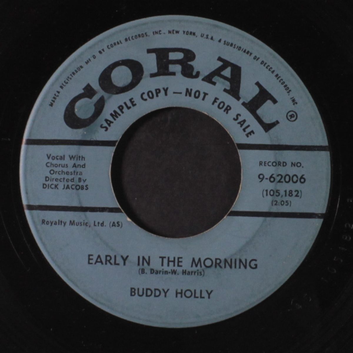 early in the morning / now we're one by BUDDY HOLLY