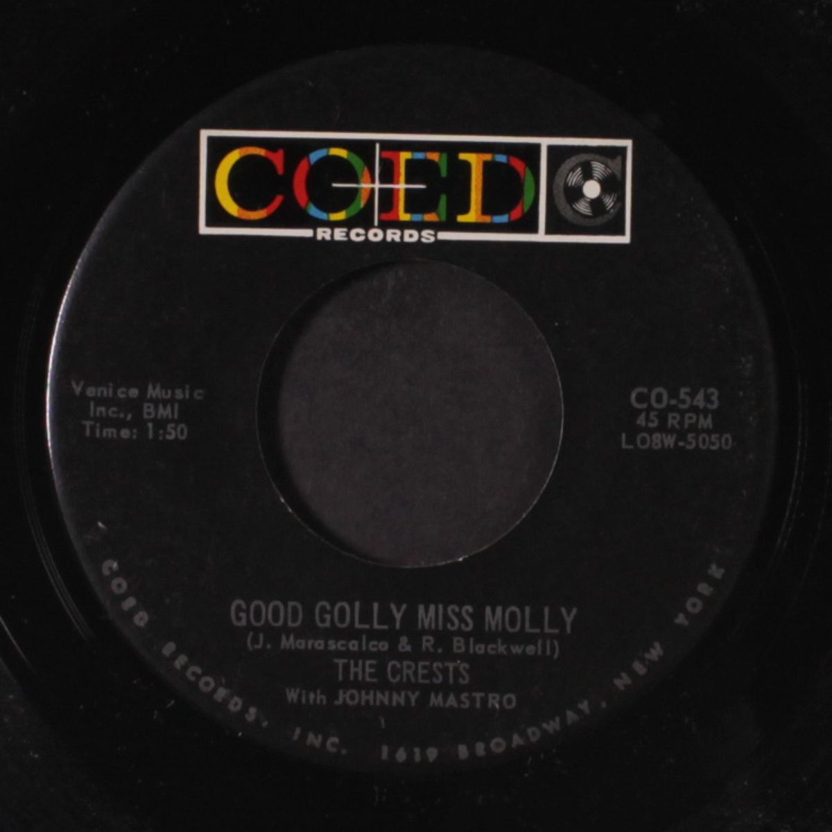 i remember / good golly miss molly by CRESTS