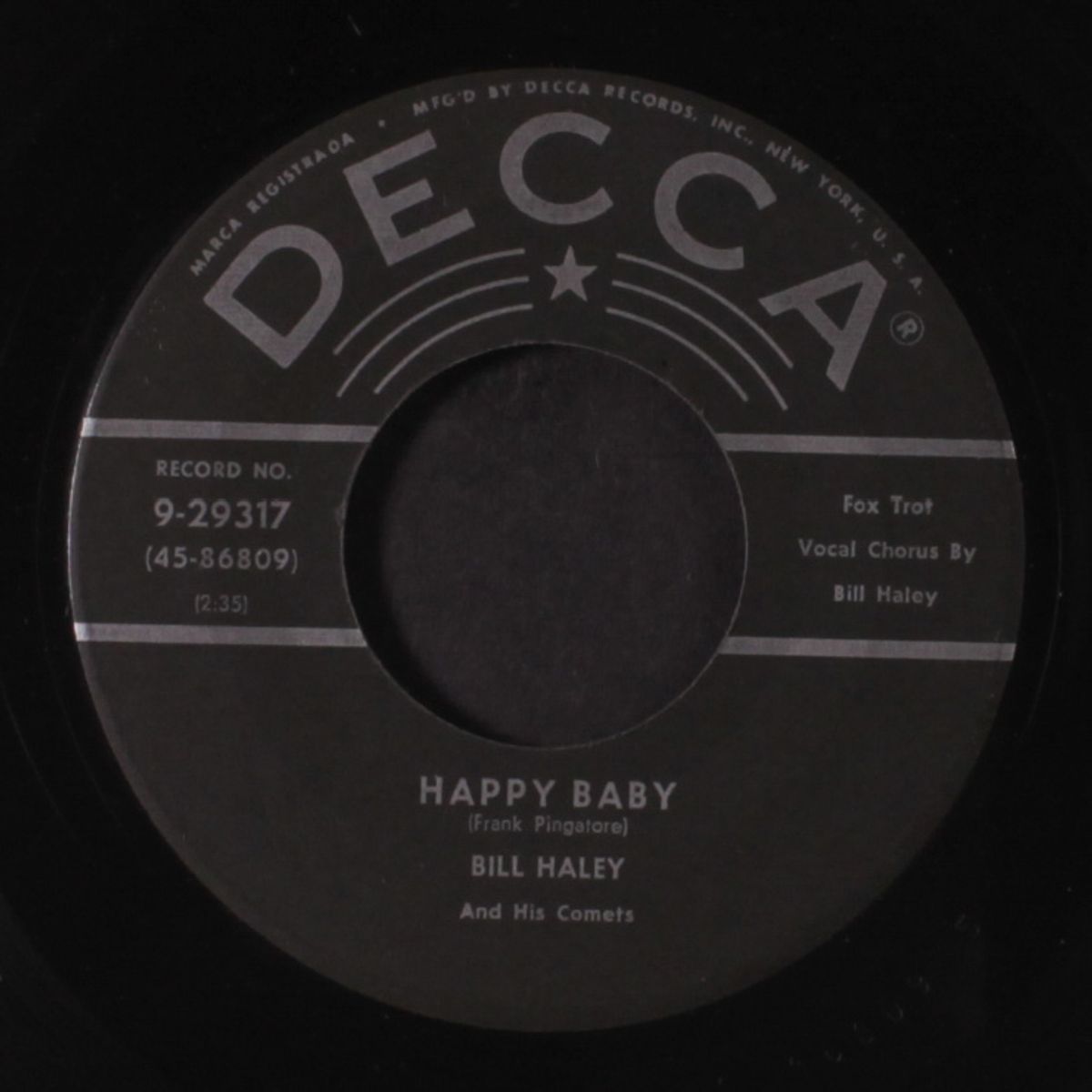 dim, dim the lights / happy baby by BILL HALEY