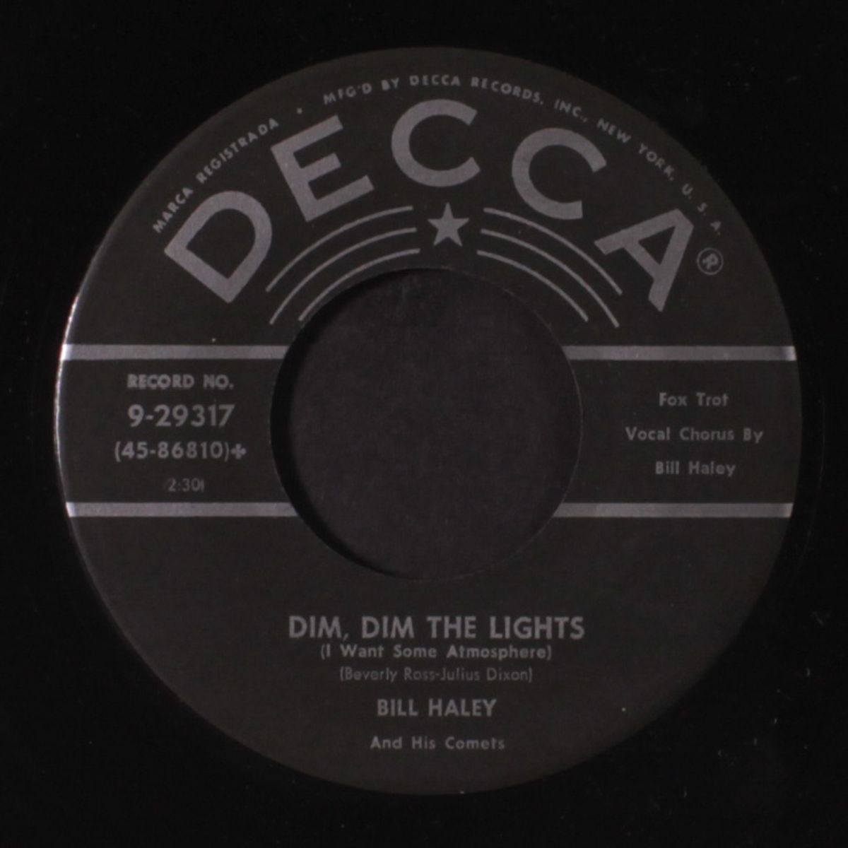 dim, dim the lights / happy baby by BILL HALEY