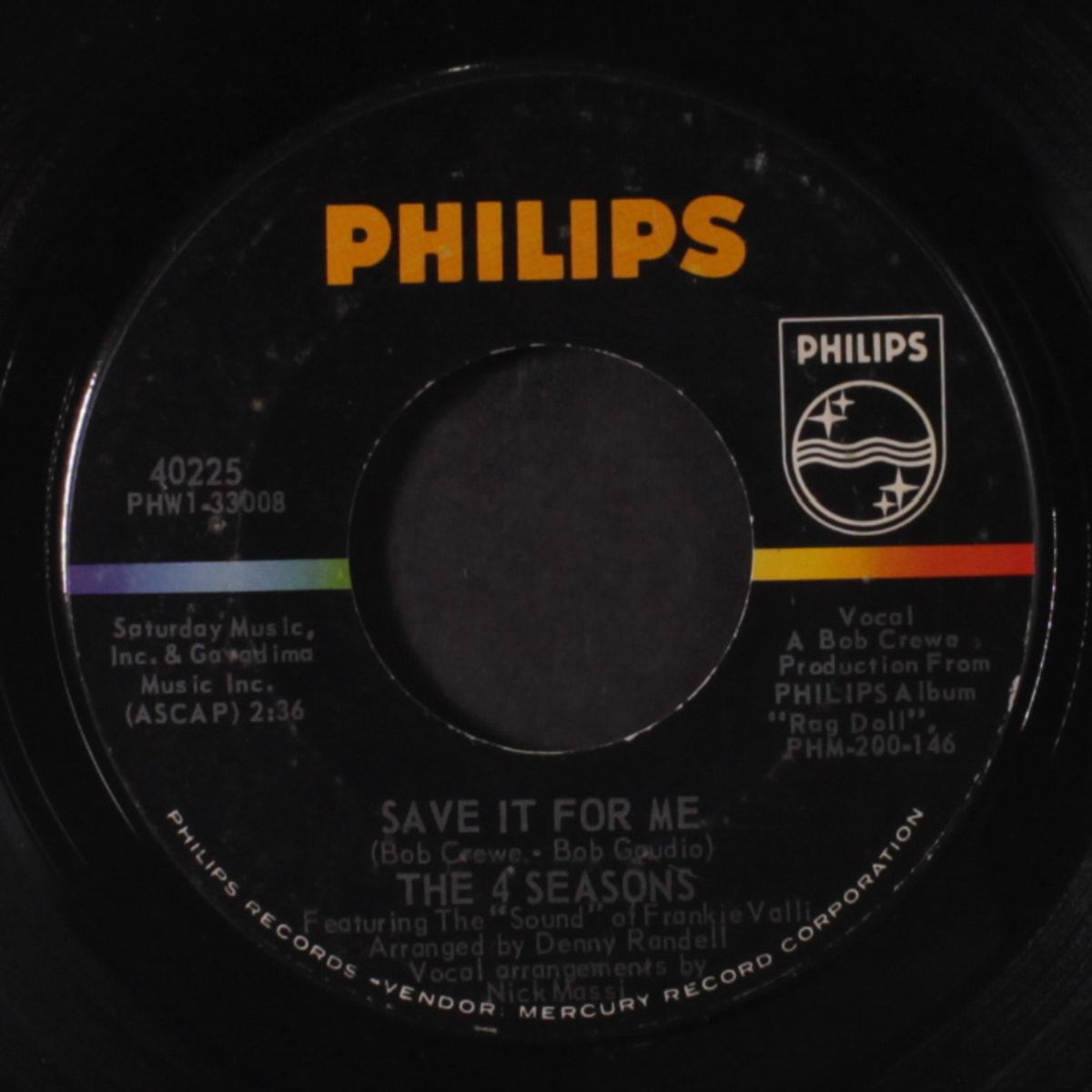 save it for me / funny face by FOUR SEASONS