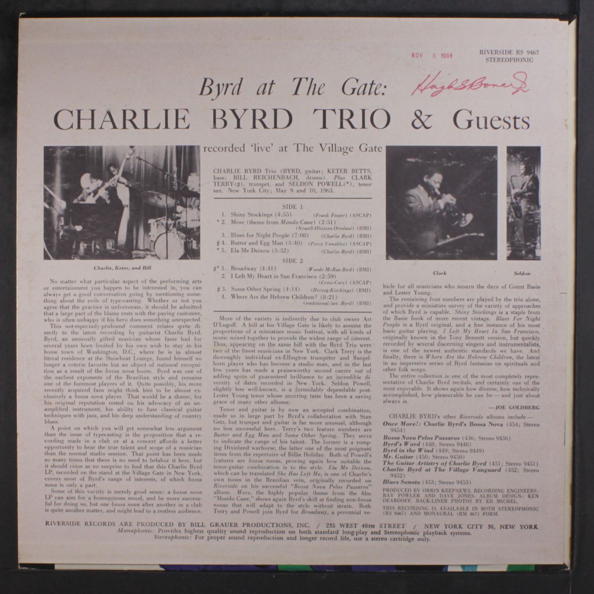 byrd at the gate by CHARLIE BYRD