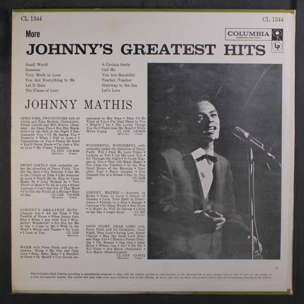 more greatest hits by JOHNNY MATHIS