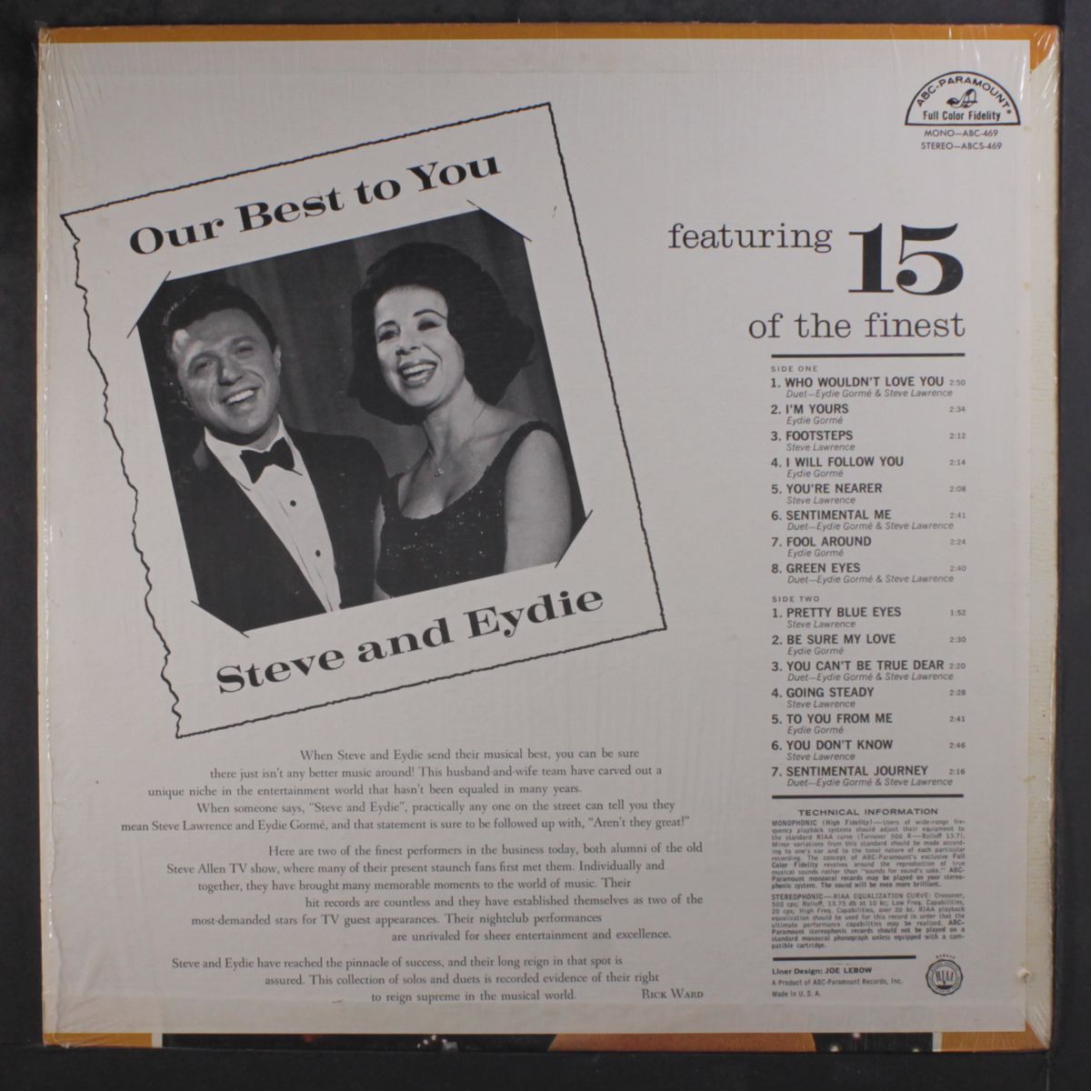 our best to you by STEVE LAWRENCE & EYDIE GORME