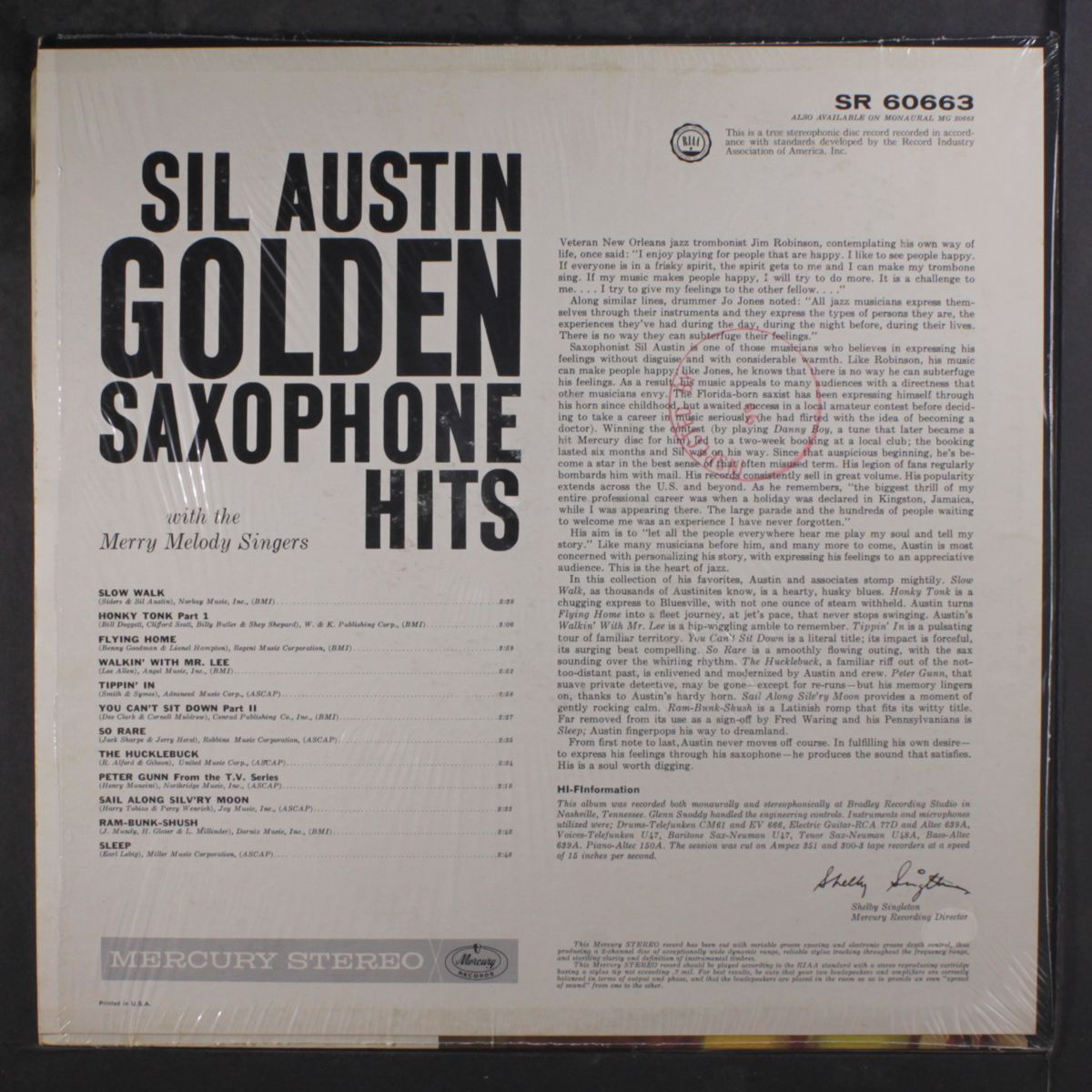 golden sax hits by SIL AUSTIN