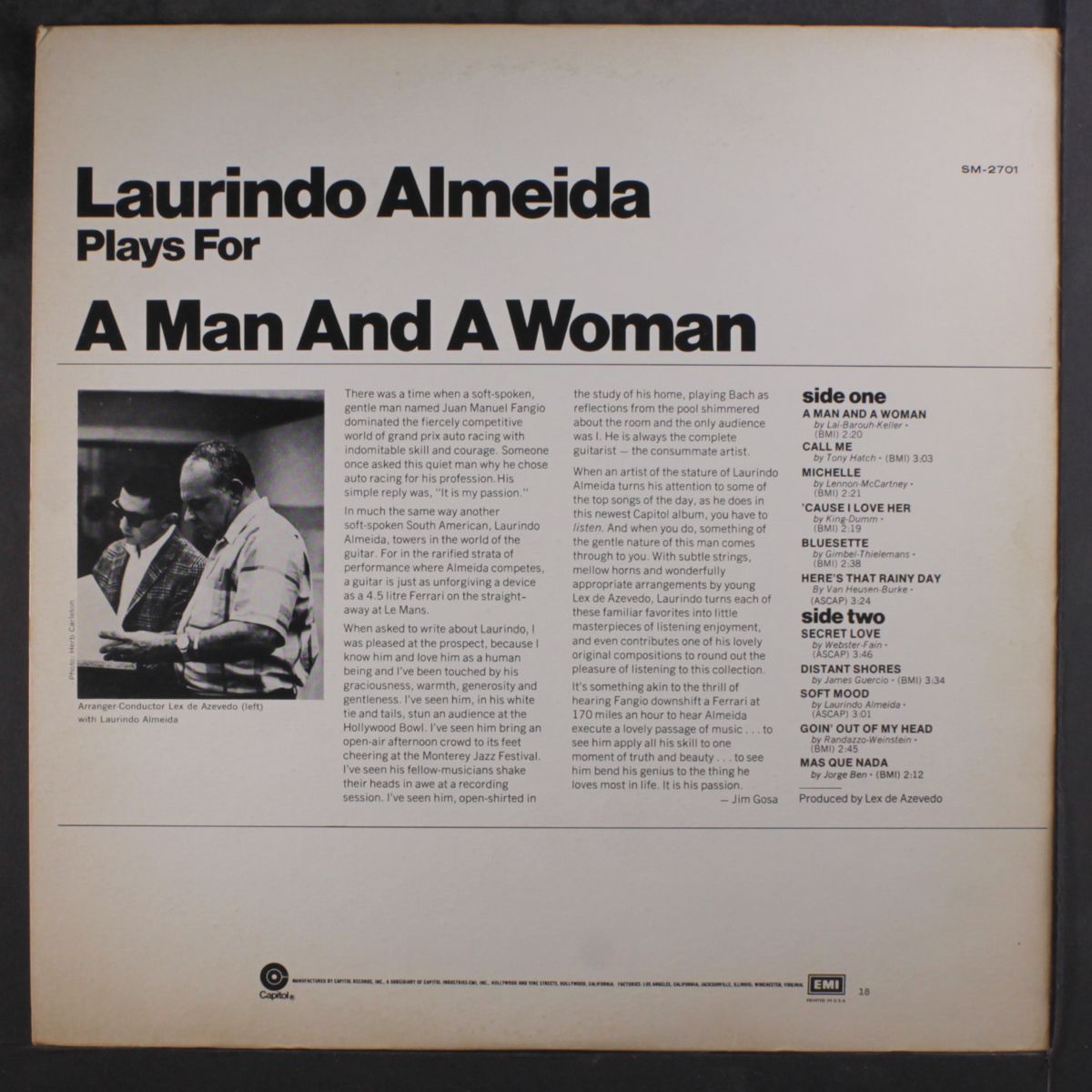 a man and a woman by LAURINDO ALMEIDA