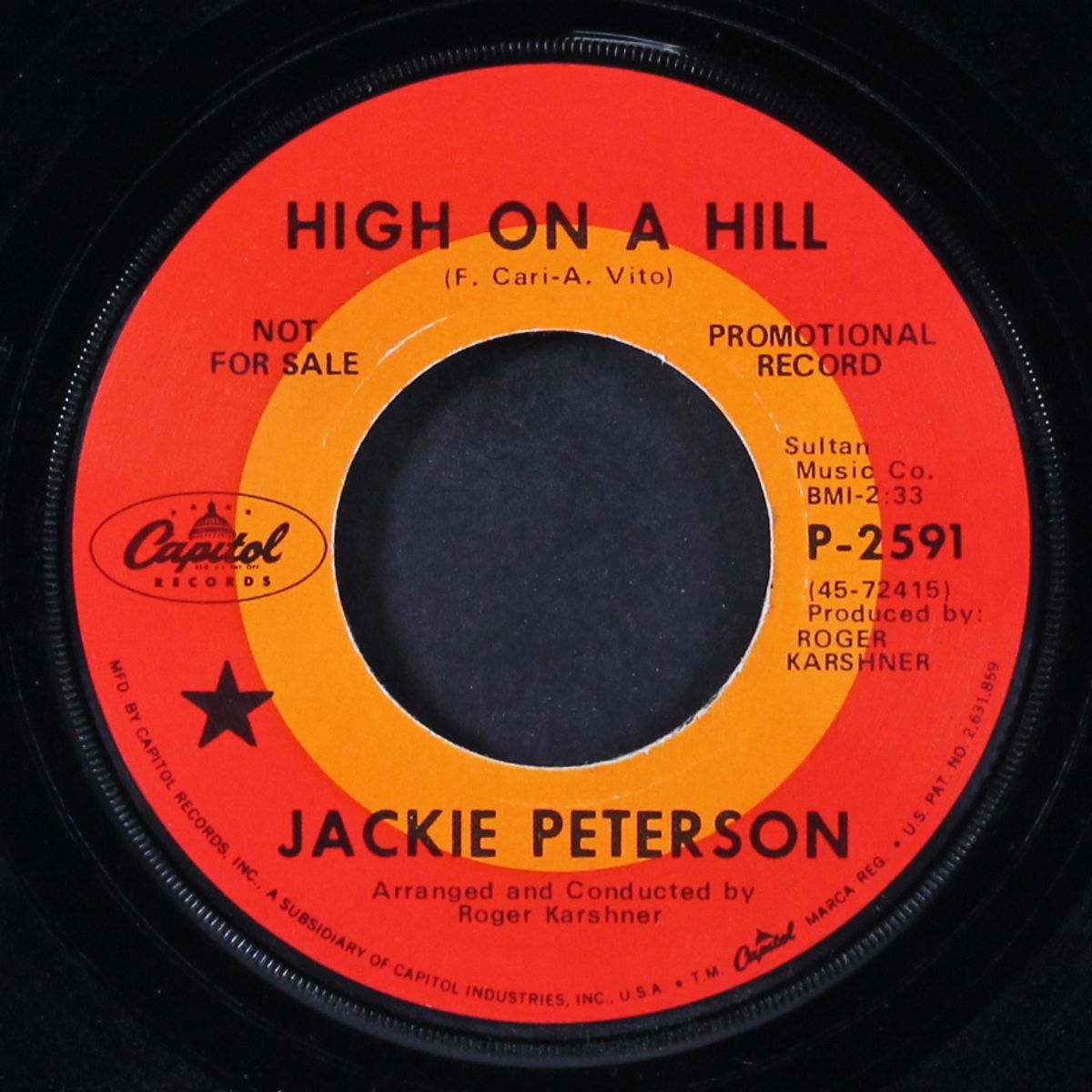go my way / high on a hill by JACKIE PETERSON