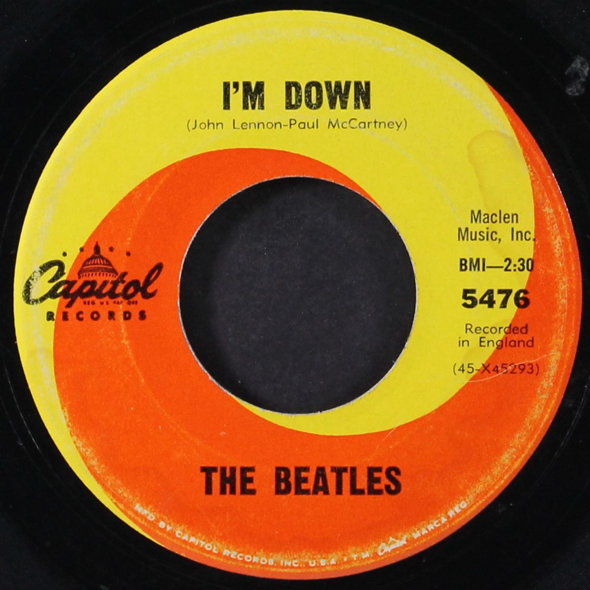 help! / i'm down by BEATLES