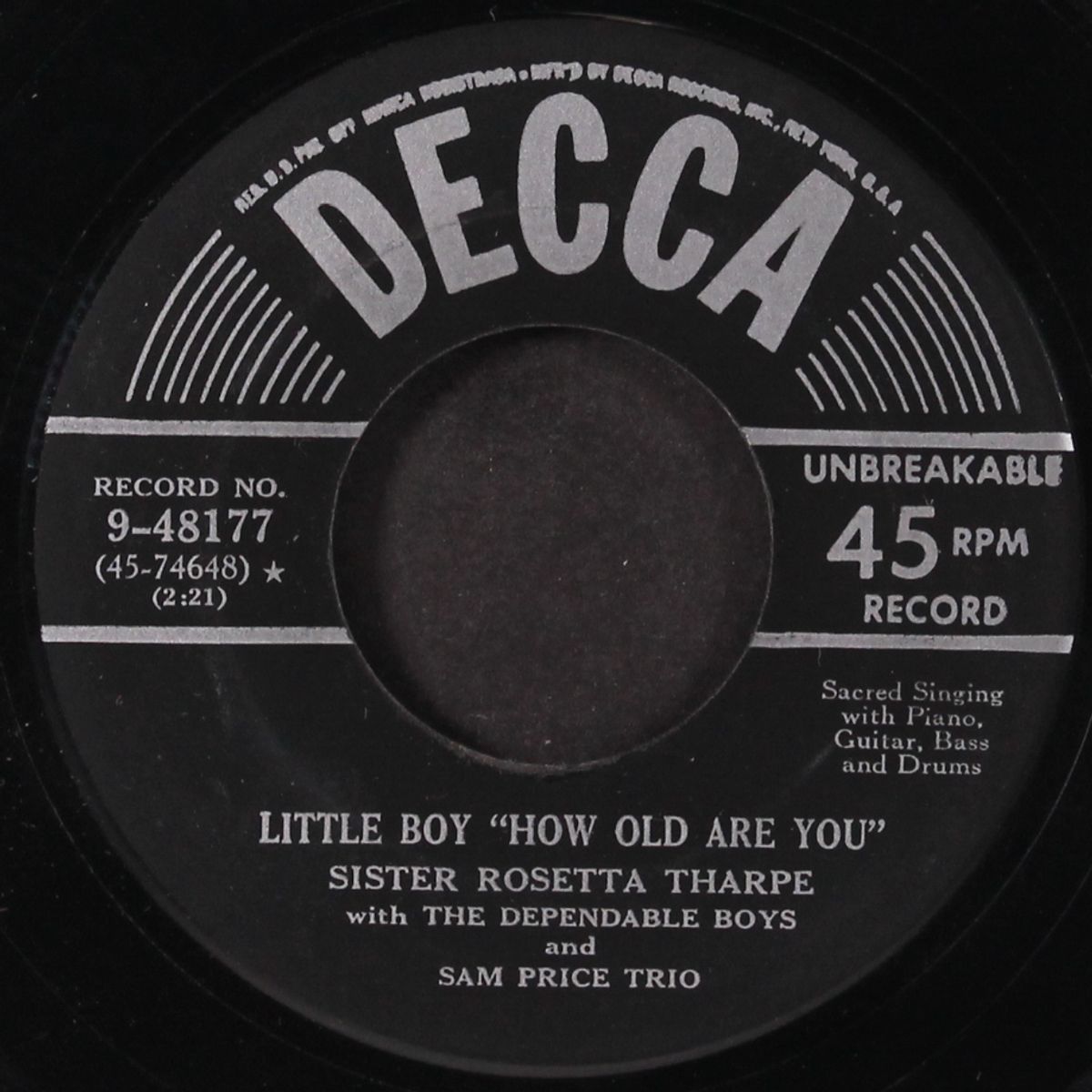 going back to jesus / little boy by SISTER ROSETTA THARPE