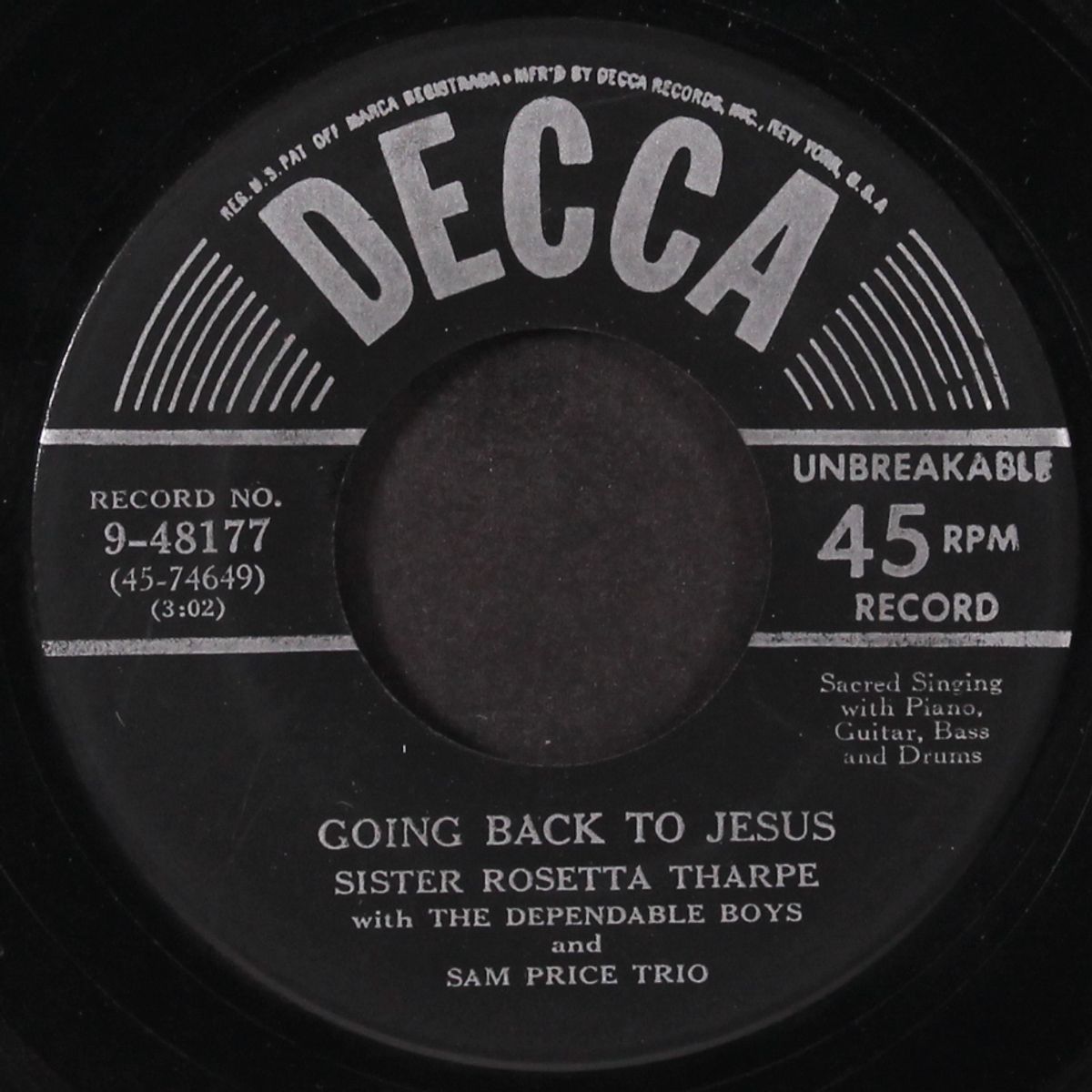 going back to jesus / little boy by SISTER ROSETTA THARPE