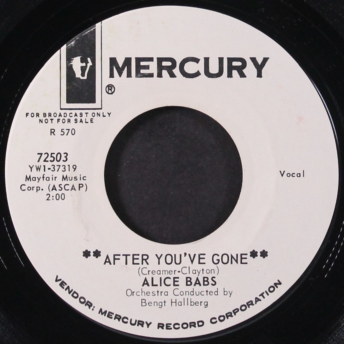 st. louis blues / after you've gone by ALICE BABS