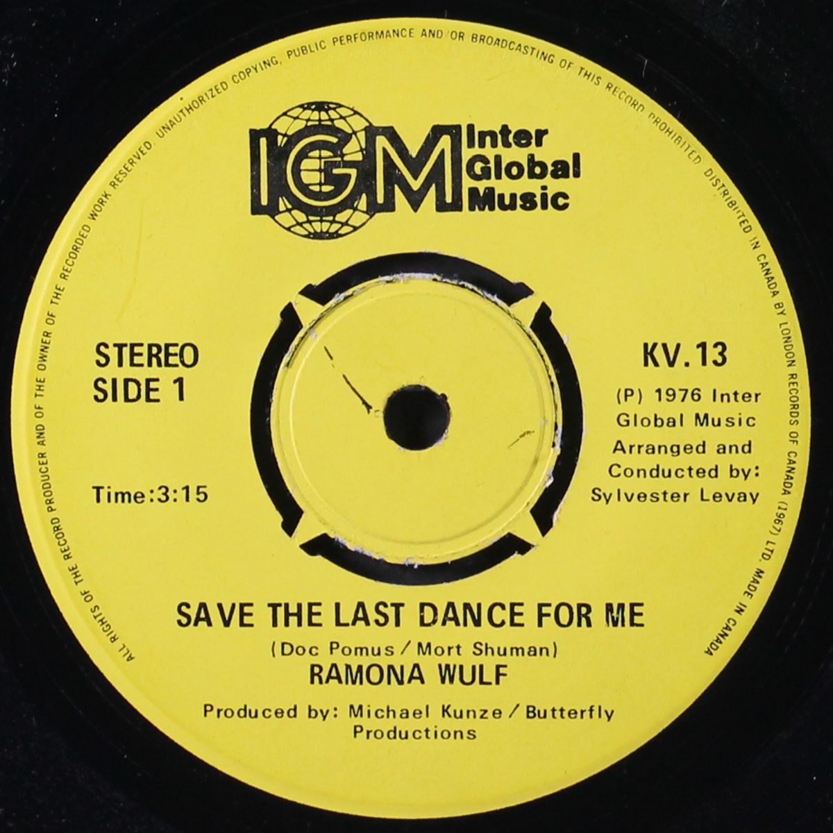 save the last dance for me / baby, it's the rain by RAMONA WULF