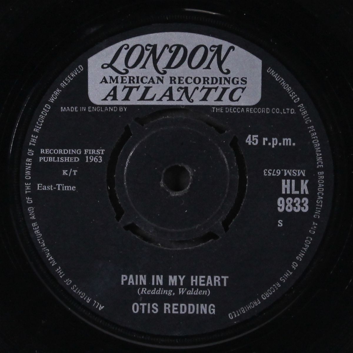 pain in my heart / something is worrying me by OTIS REDDING