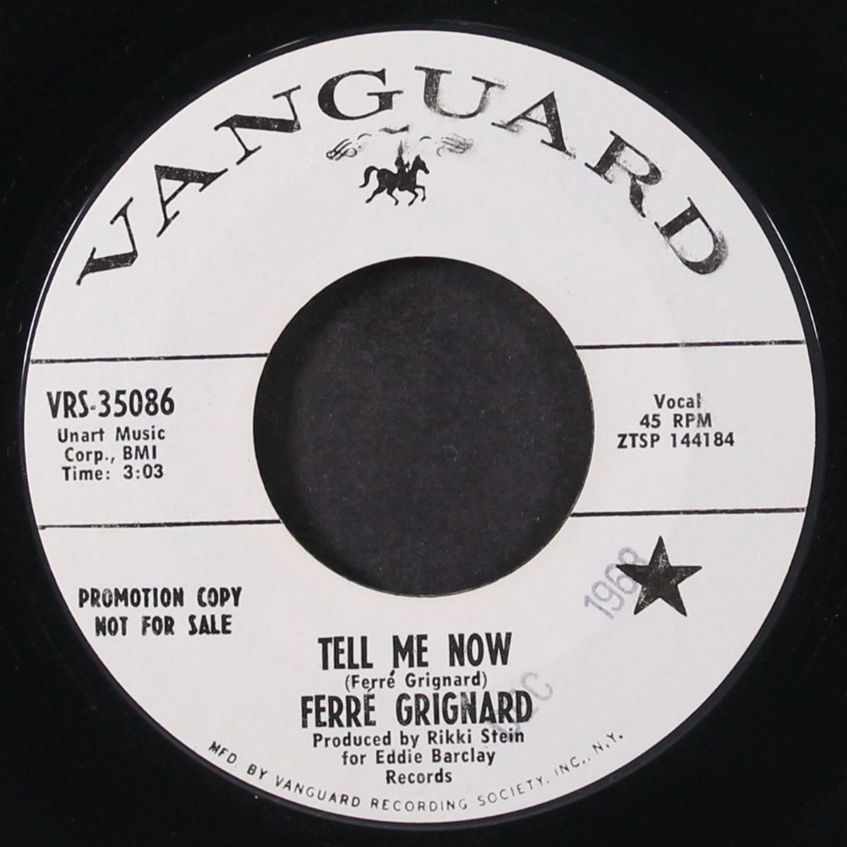 tell me now / the pirate song by FERRE GRIGNARD