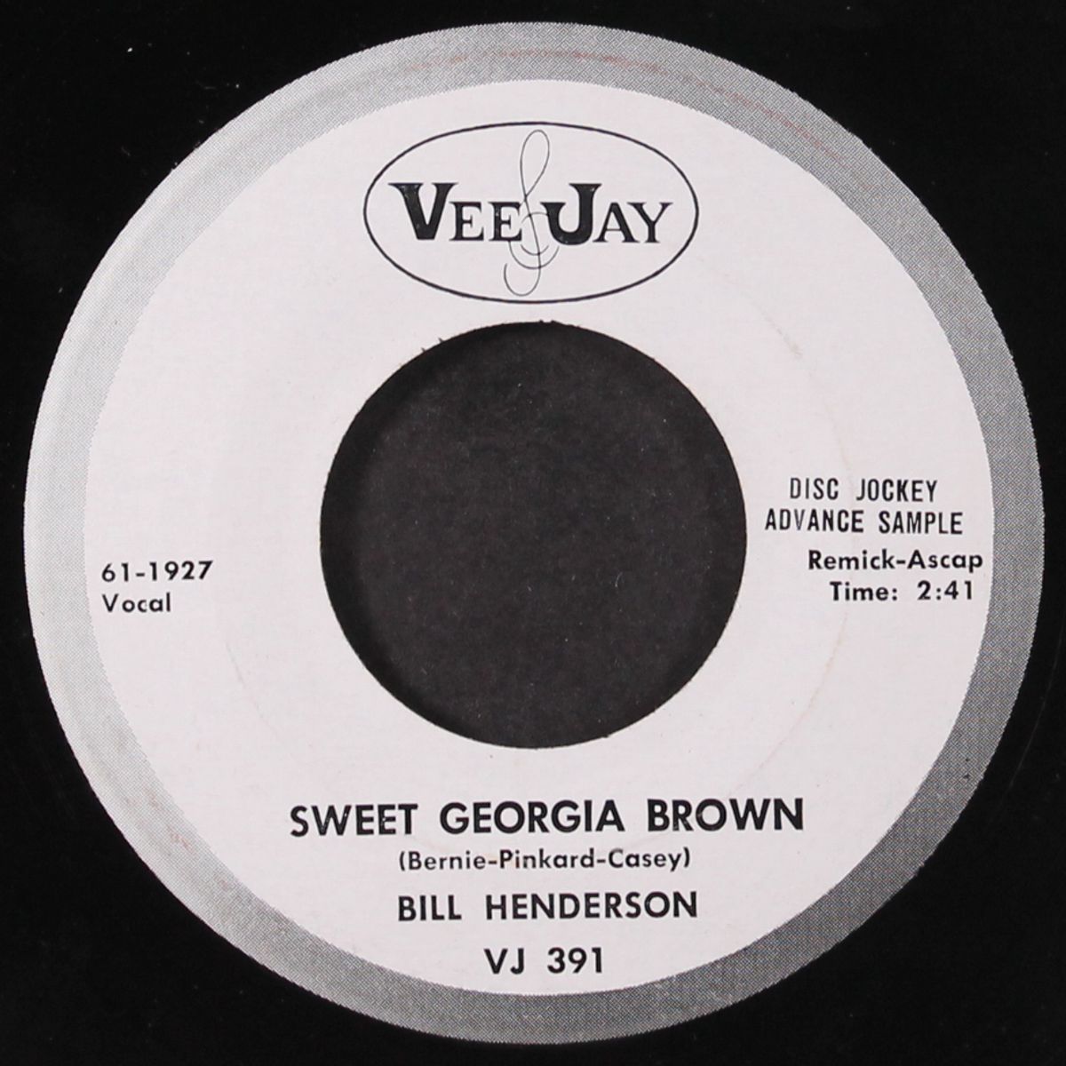 sweet georgia brown / my how the time goes by by BILL HENDERSON