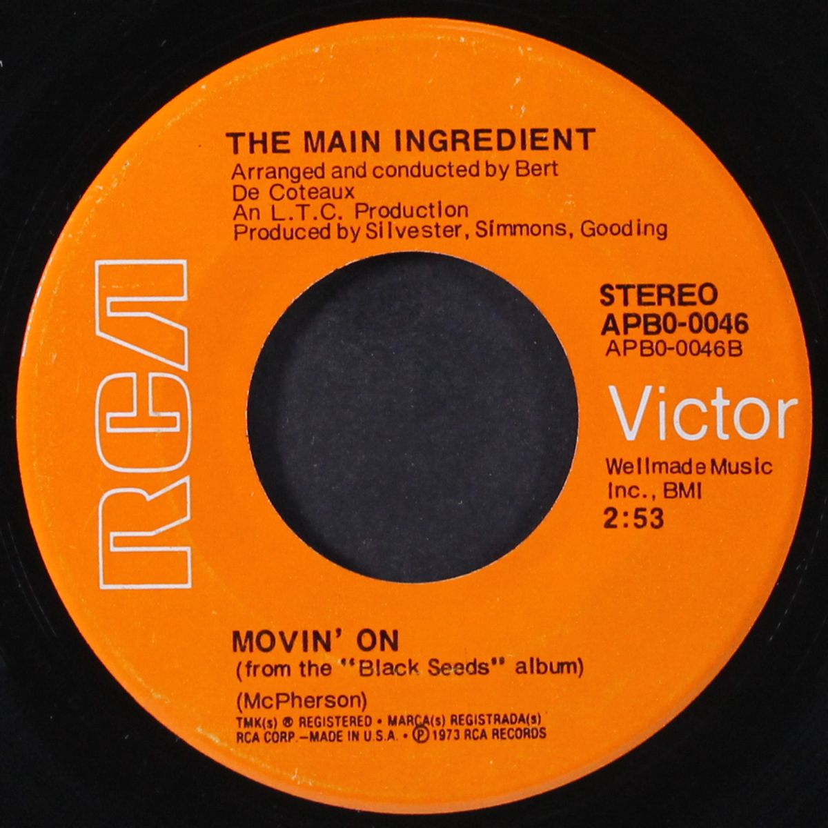movin' on / girl blue by MAIN INGREDIENT