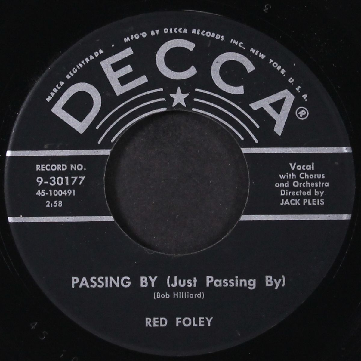 passing by / his arms by RED FOLEY