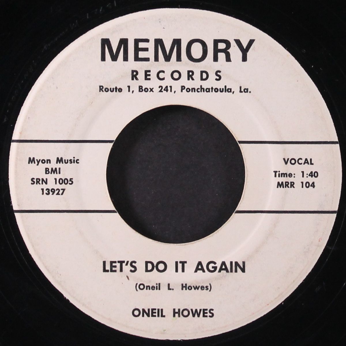 let's do it again / just to please you by ONEIL HOWES