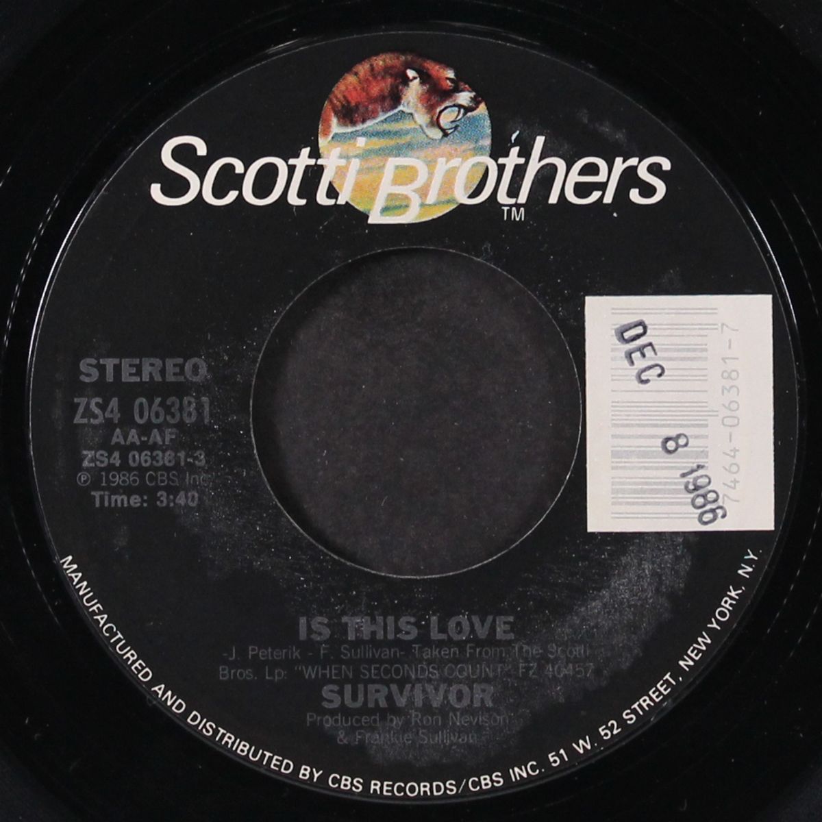 is this love / can't let you go by SURVIVOR