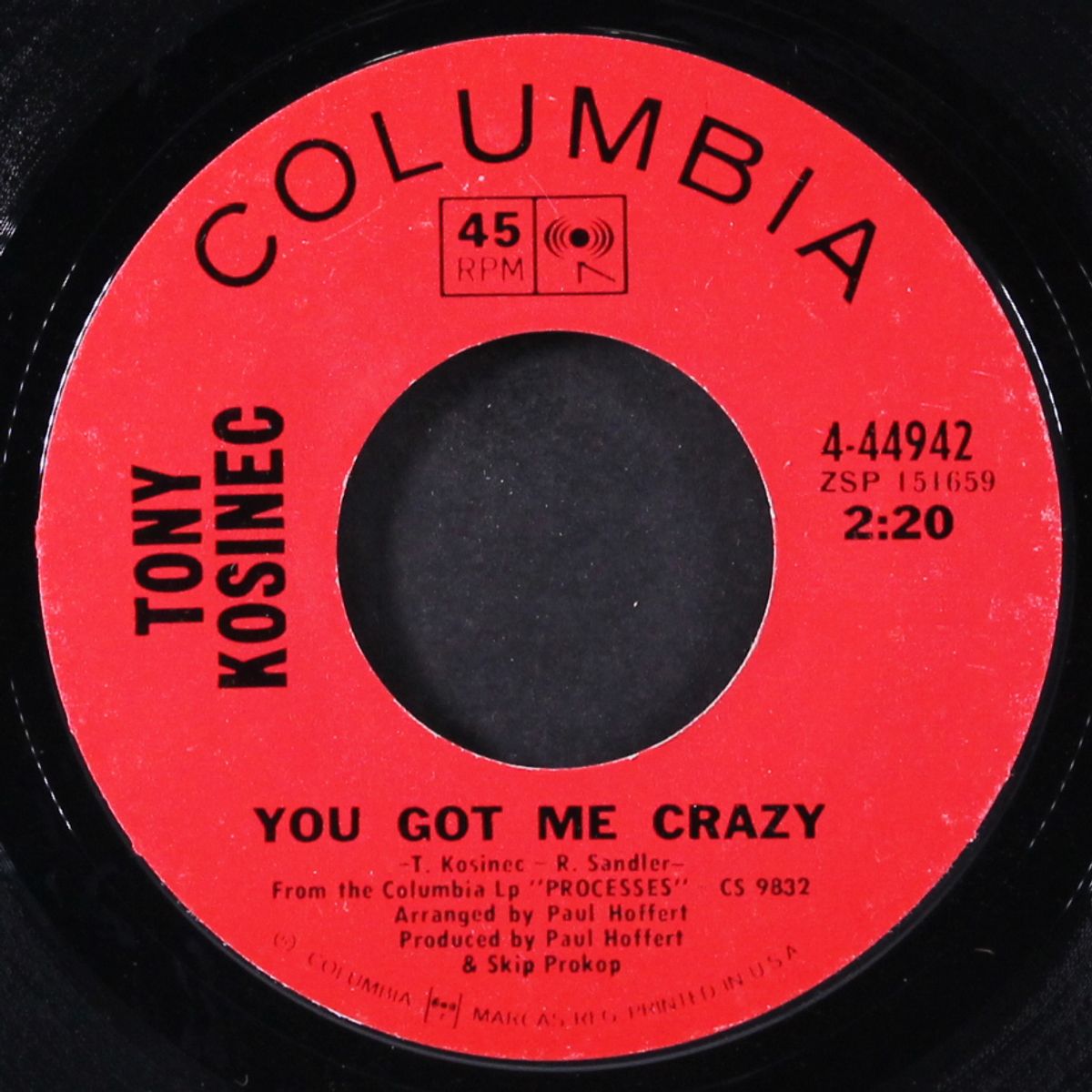 you got me crazy / processes by TONY KOSINEC