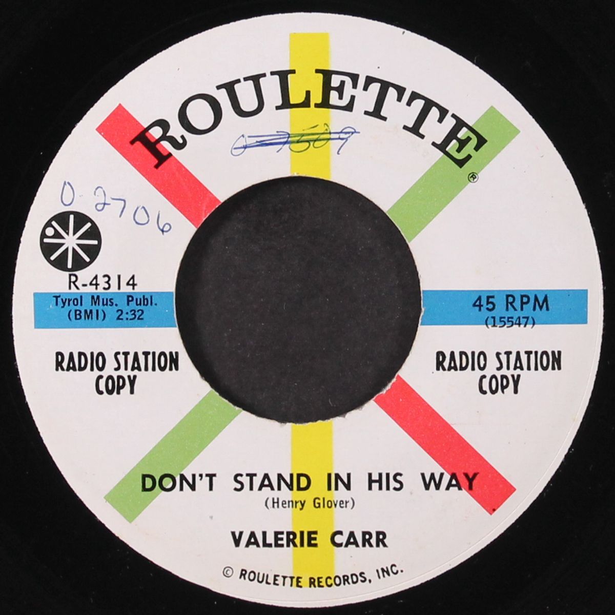i talked too much / don't stand in his way by VALERIE CARR