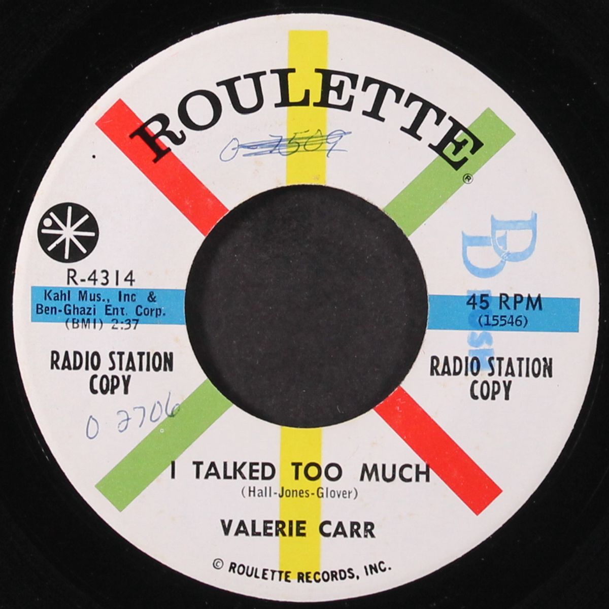 i talked too much / don't stand in his way by VALERIE CARR