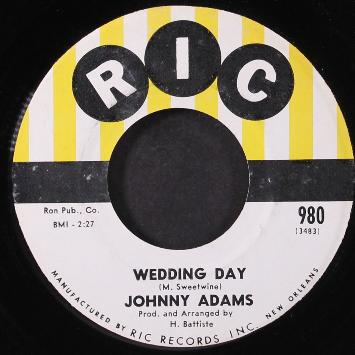ooh so nice / wedding day by JOHNNY ADAMS
