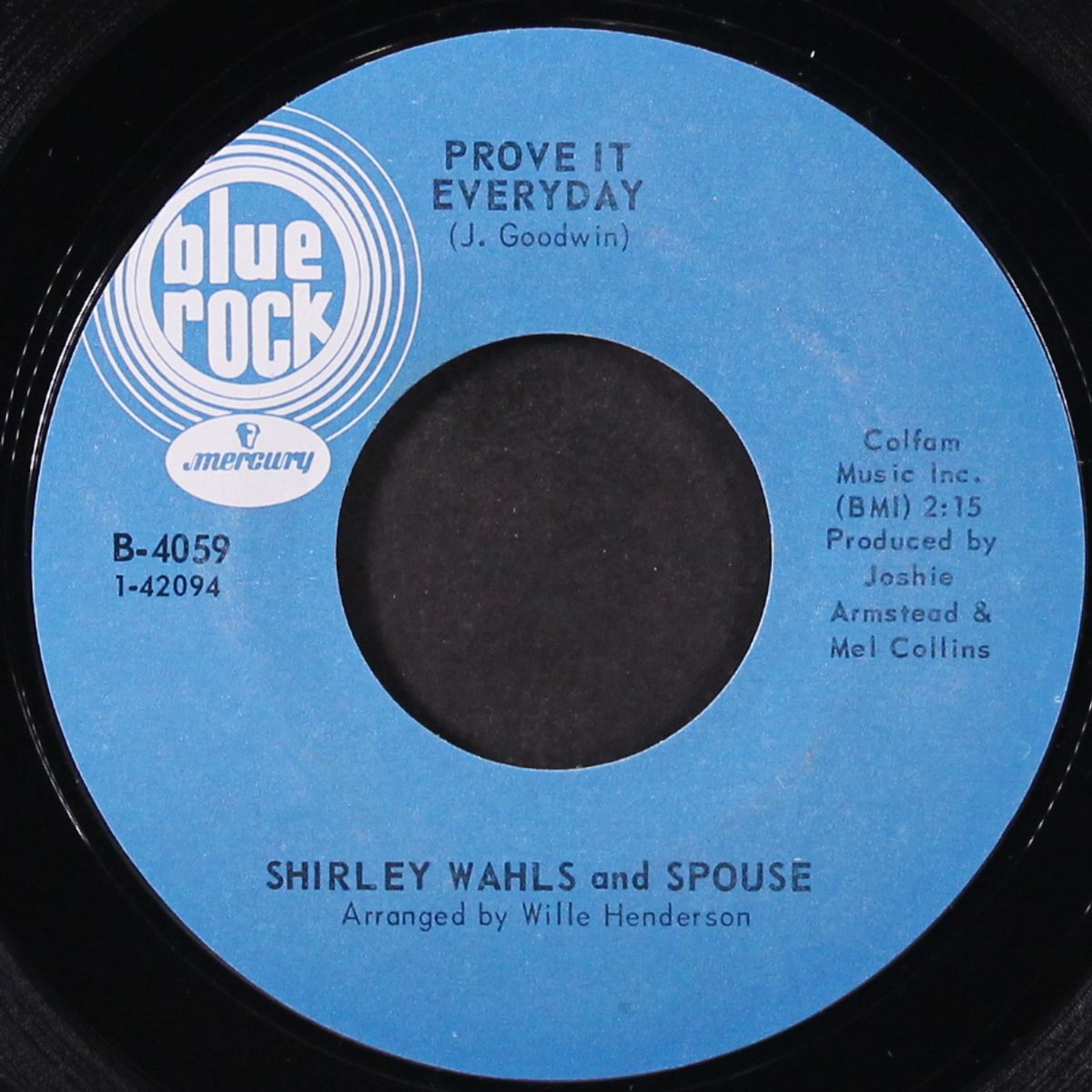 cry myself to sleep / prove it everyday by SHIRLEY WAHLS & SPOUSE