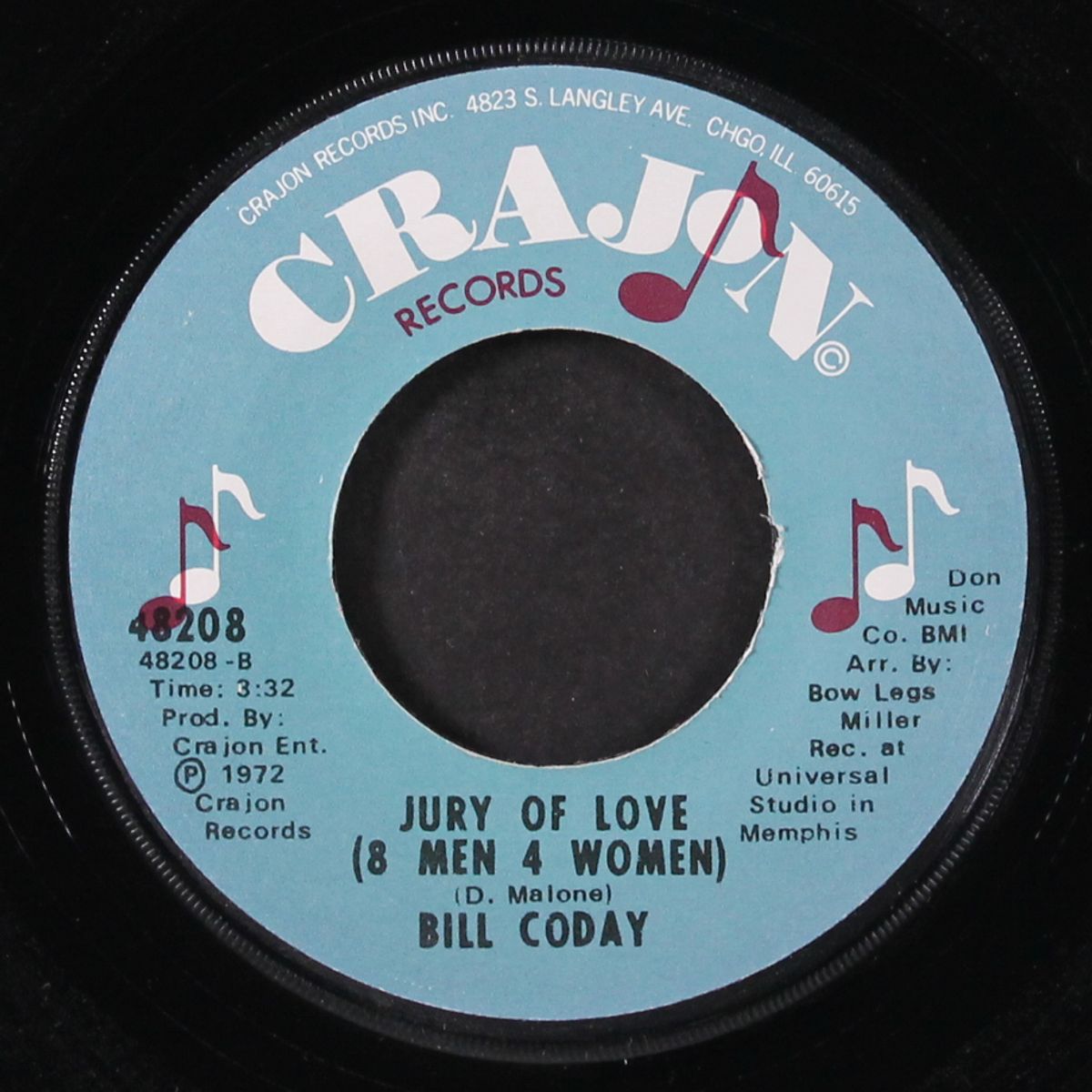 i'm back to collect / jury of love by BILL CODAY