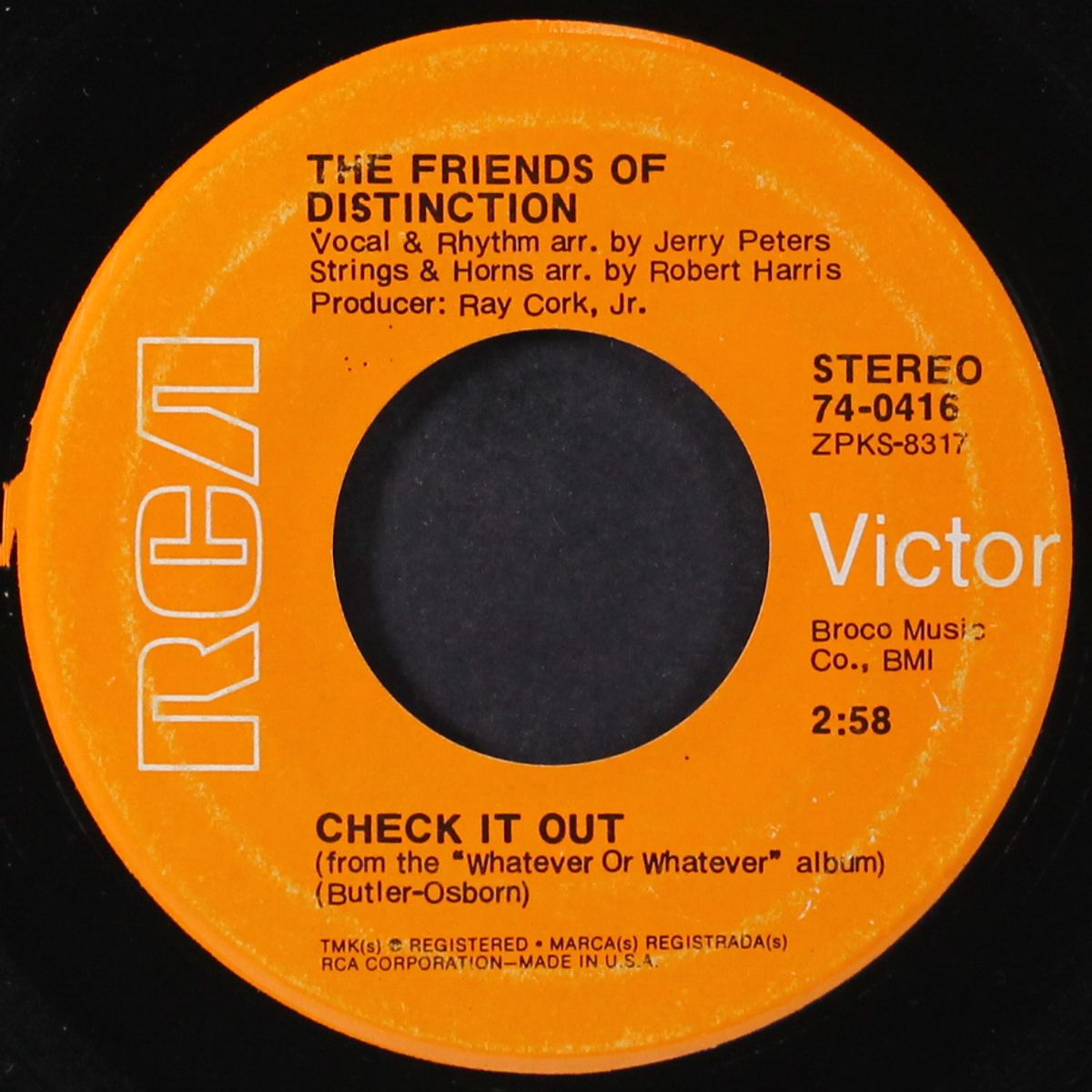 i need you / check it out by FRIENDS OF DISTINCTION