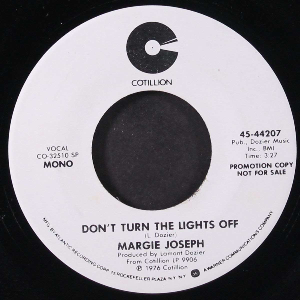 don't turn the lights off / mono by MARGIE JOSEPH