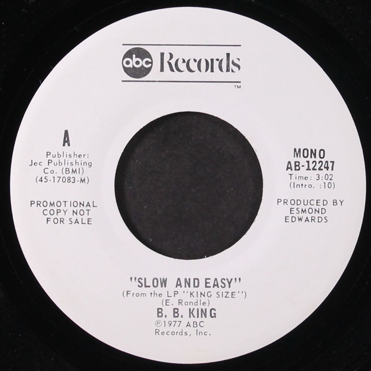 slow and easy / mono by B.B. KING