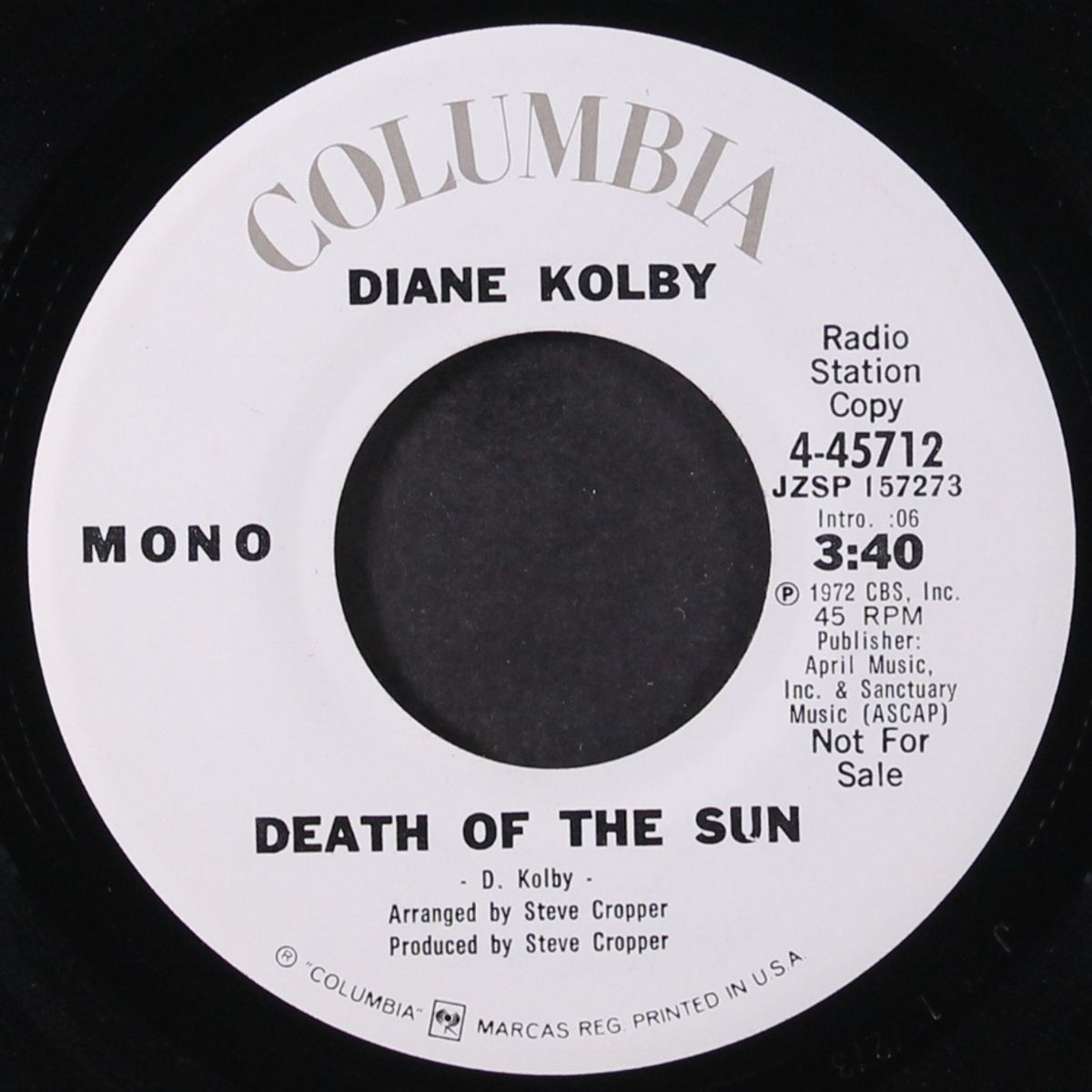 death of the sun / mono by DIANE KOLBY