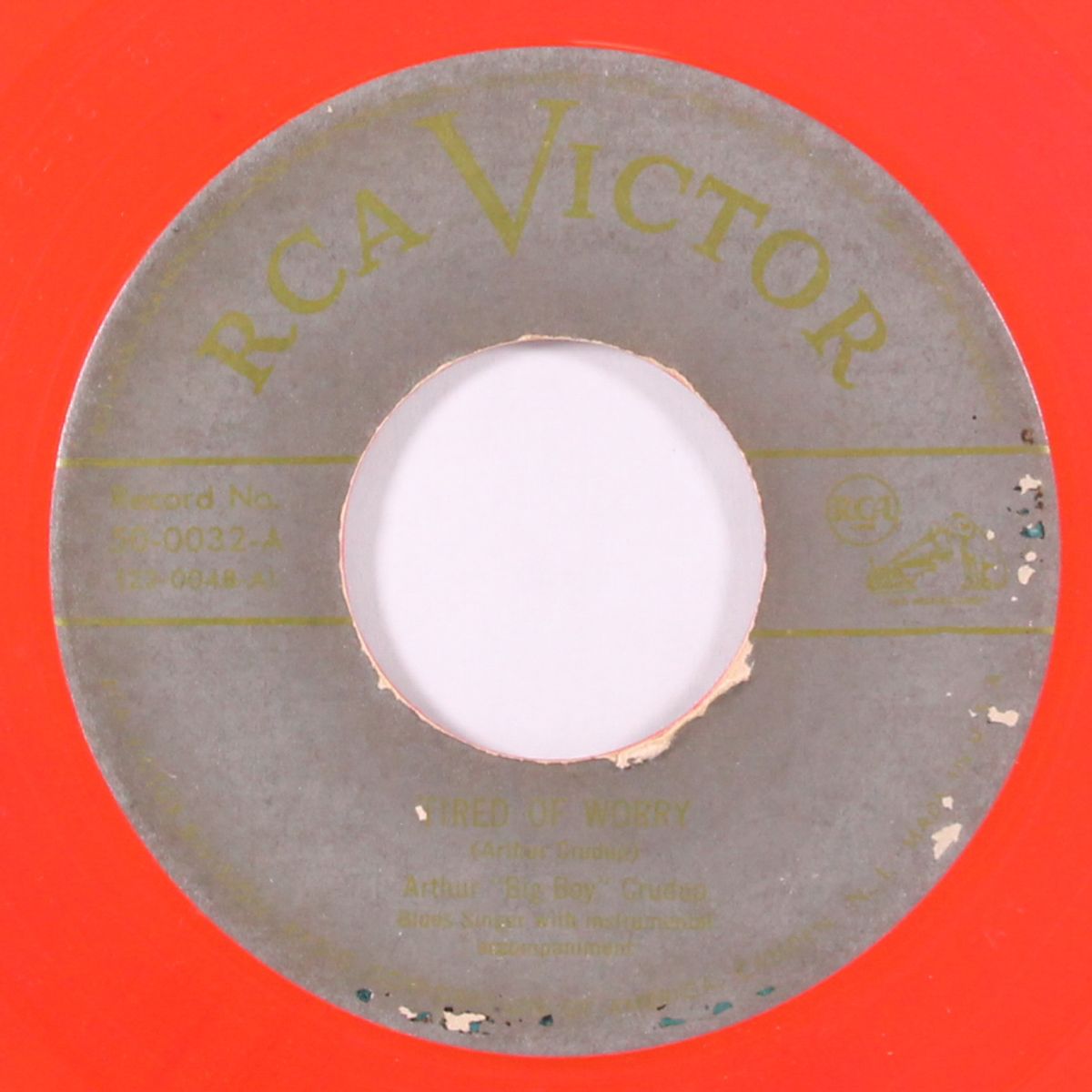 tired of worry / hoodoo lady blues by ARTHUR 'BIG BOY' CRUDUP