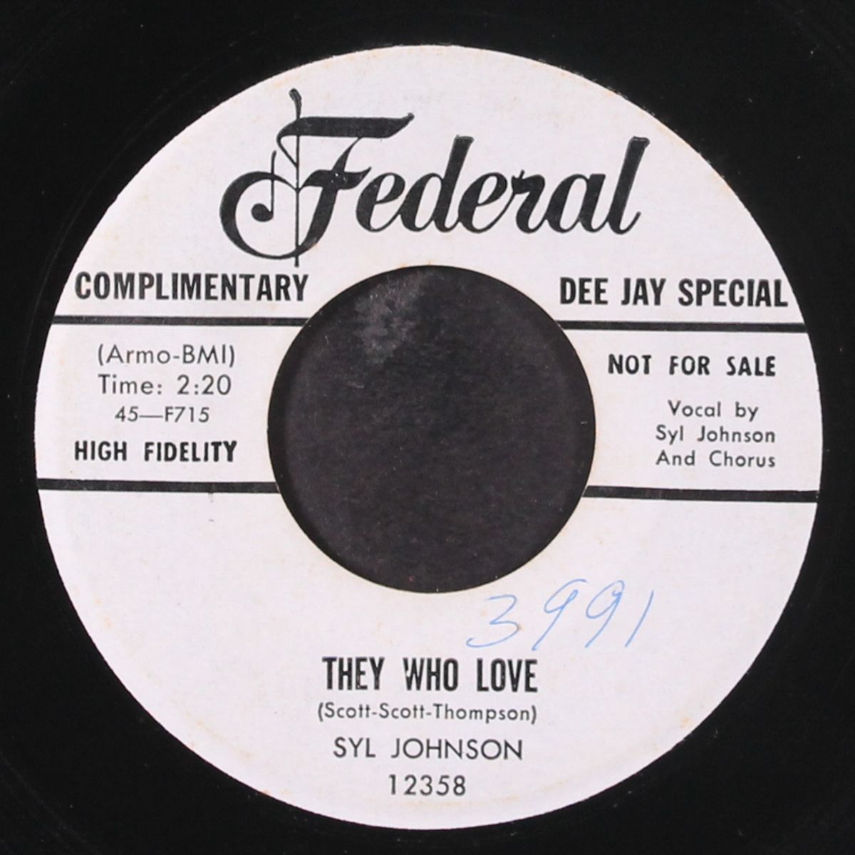 teardrops / they who love by SYL JOHNSON