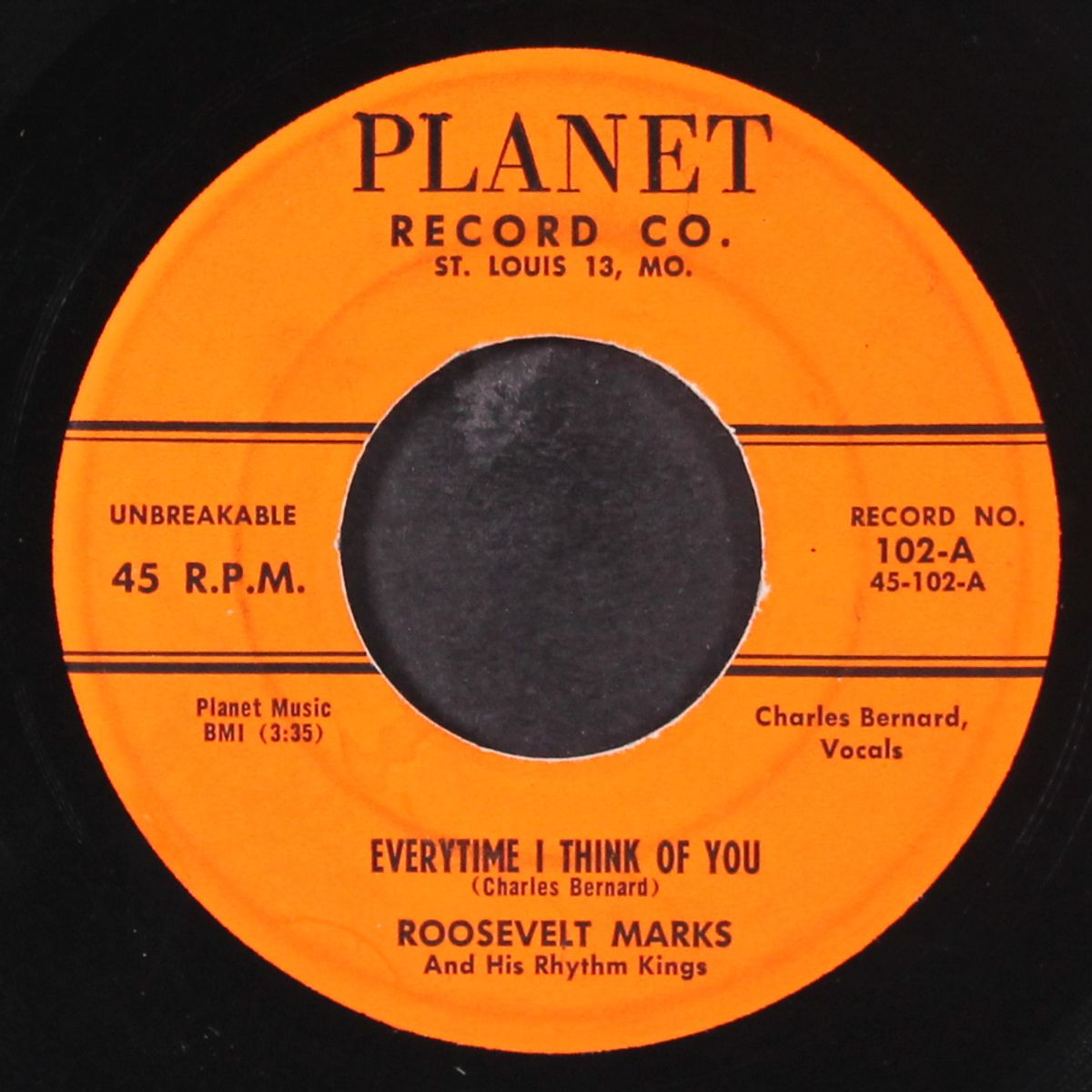 rockin' the blues / everytime i think of you by ROOSEVELT MARKS