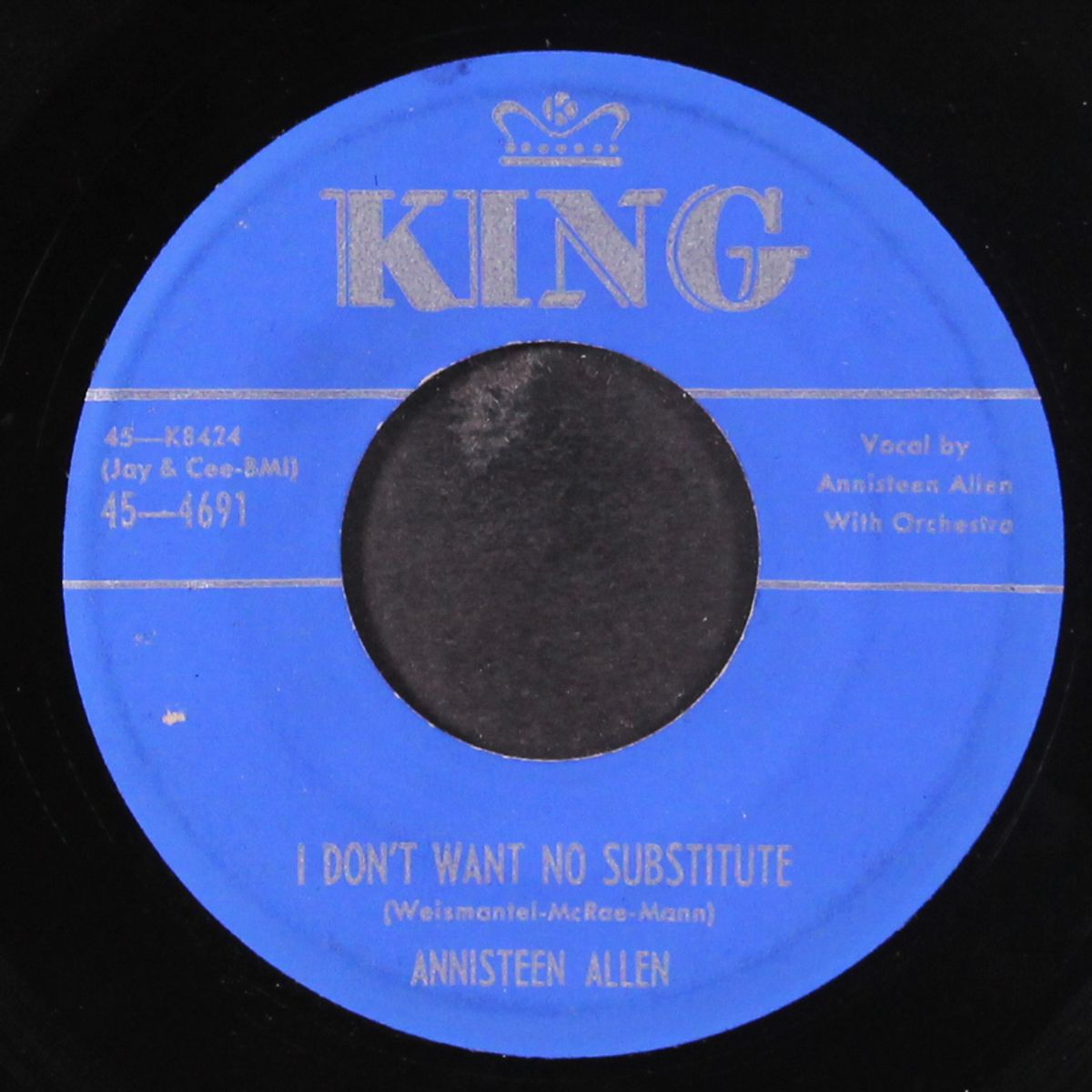 i don't want no substitute by ANNISTEEN ALLEN