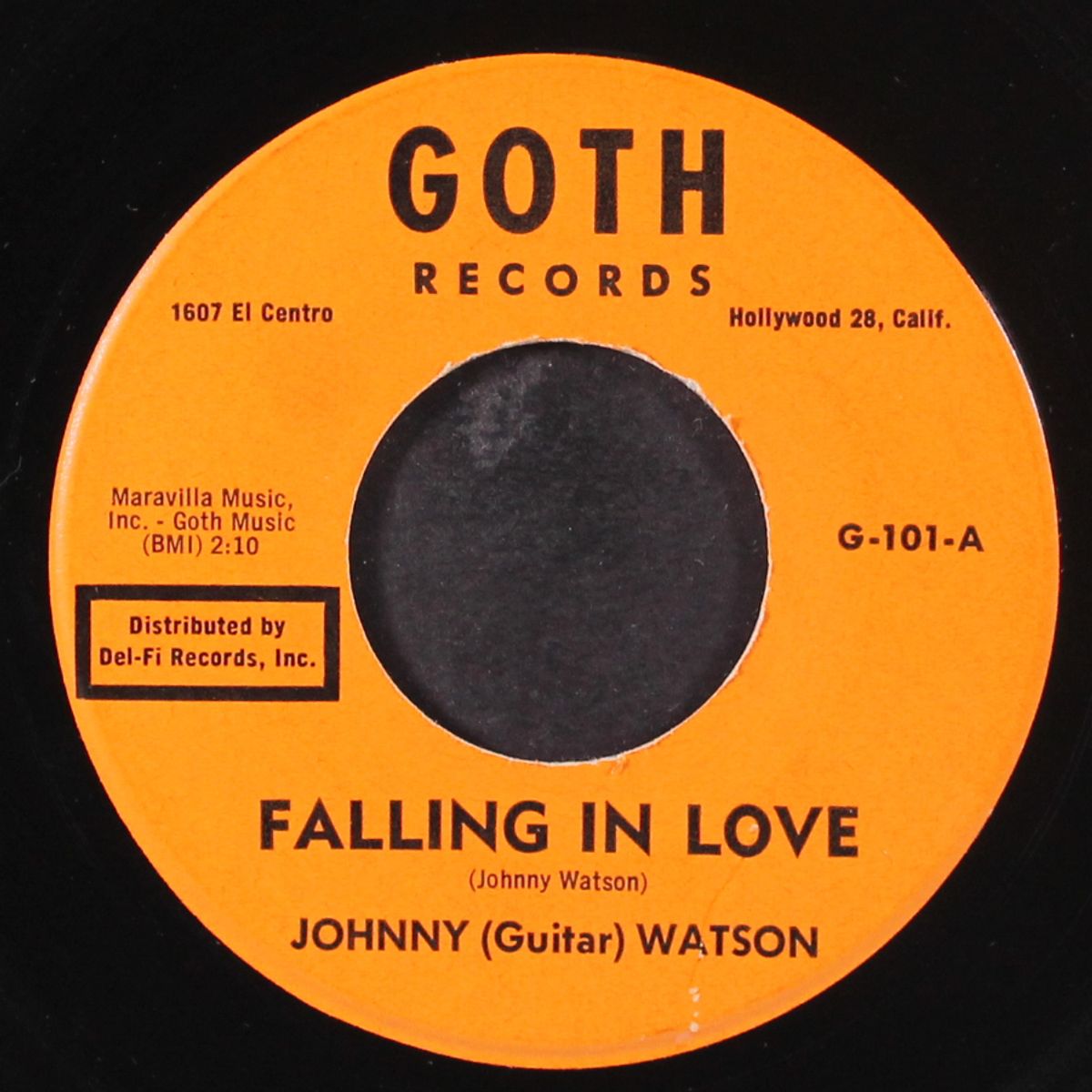 rat now / falling in love by JOHNNY "GUITAR" WATSON