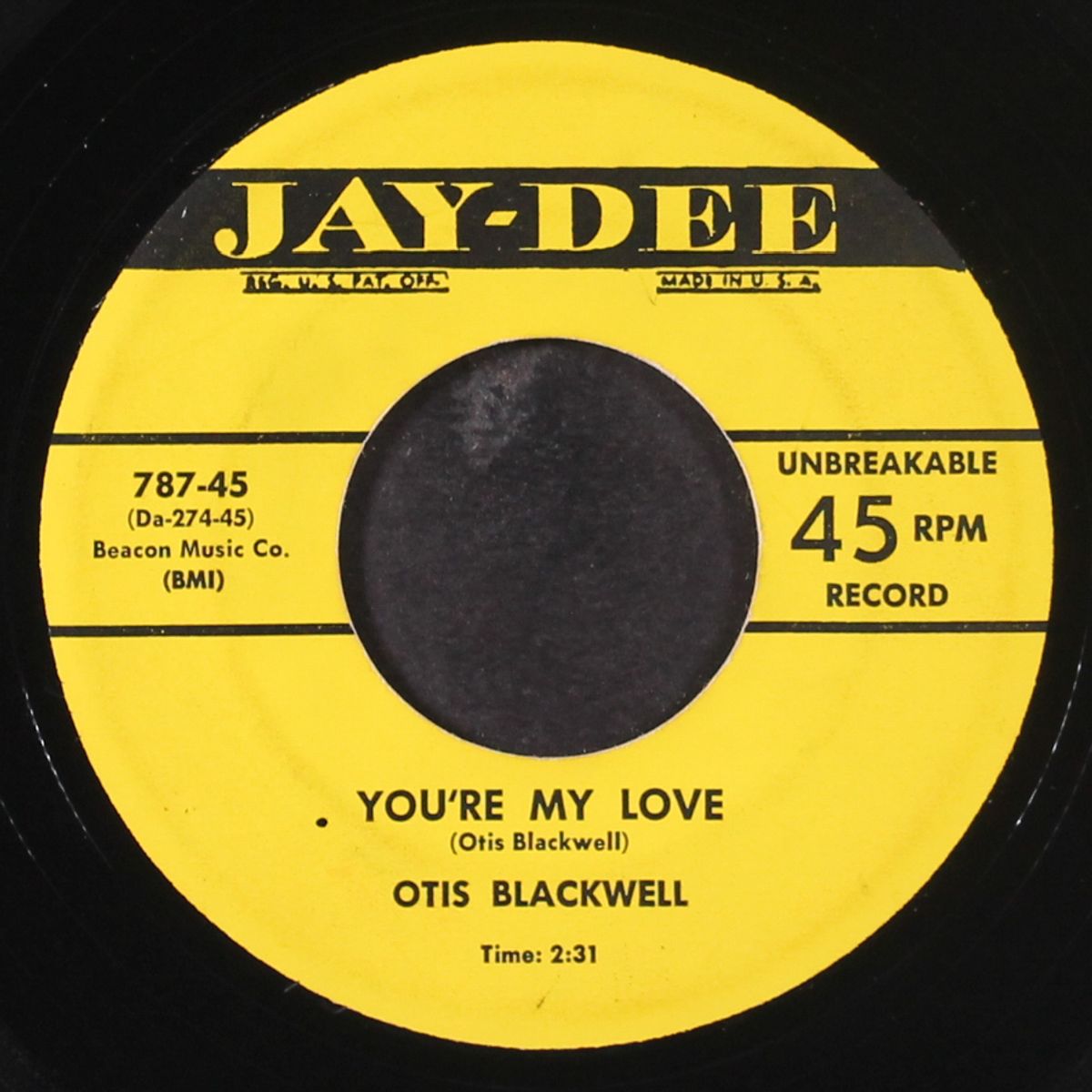 bartender, fill it up again! / you're my love by OTIS BLACKWELL