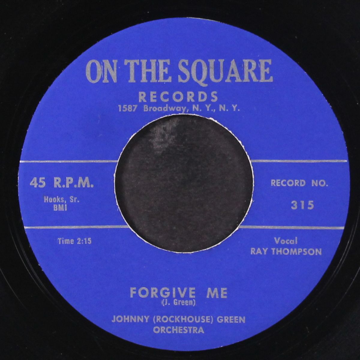 little eva / forgive me by JOHNNY "ROCKHOUSE" GREEN