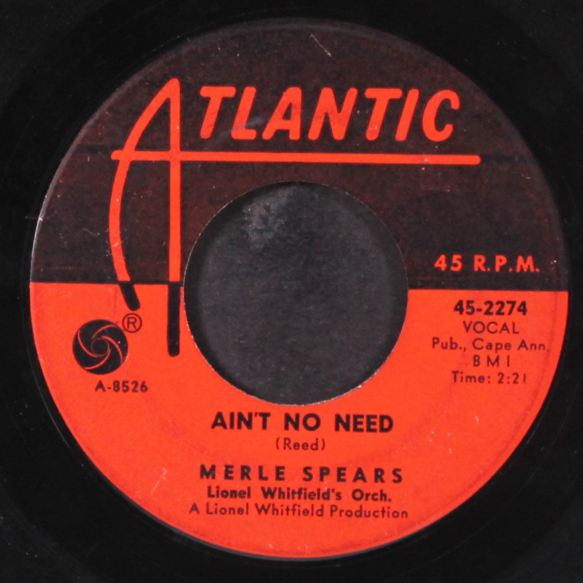 it's just a matter of time / ain't no need by MERLE SPEARS