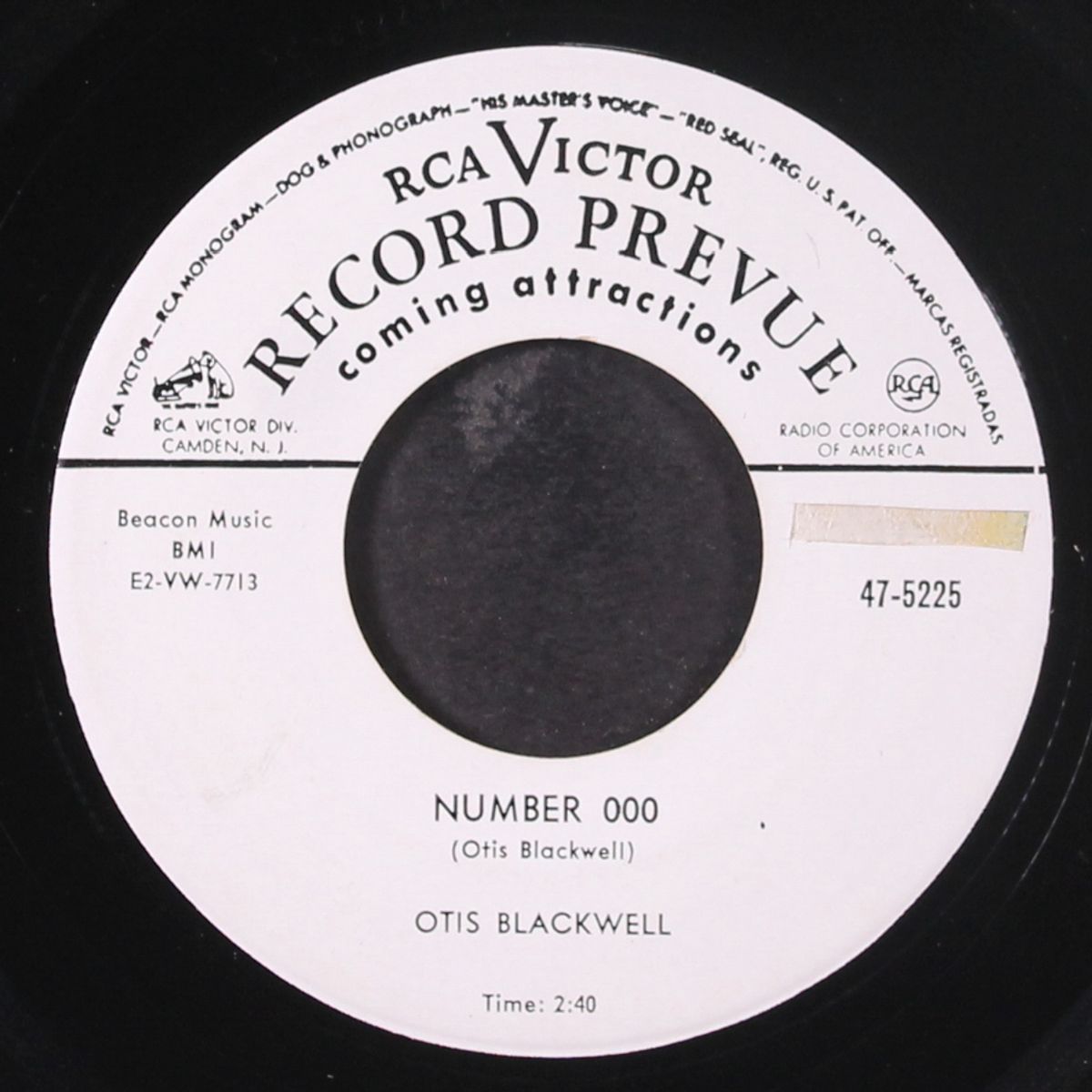 number 000 / fool that i be by OTIS BLACKWELL