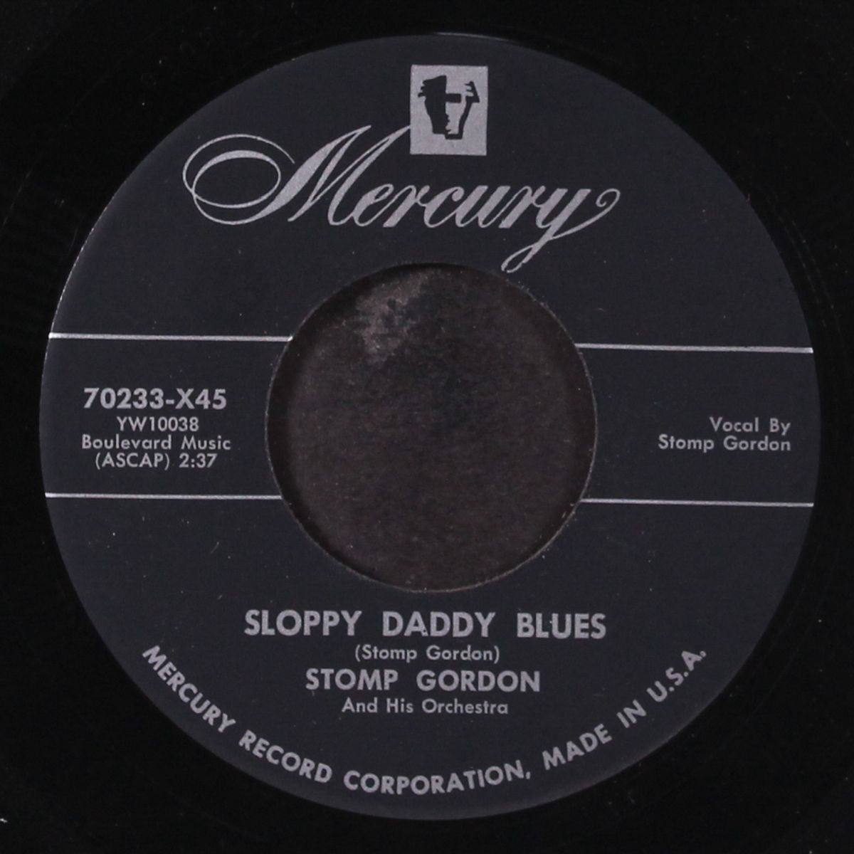 sloppy daddy blues / dragnet by STOMP GORDON