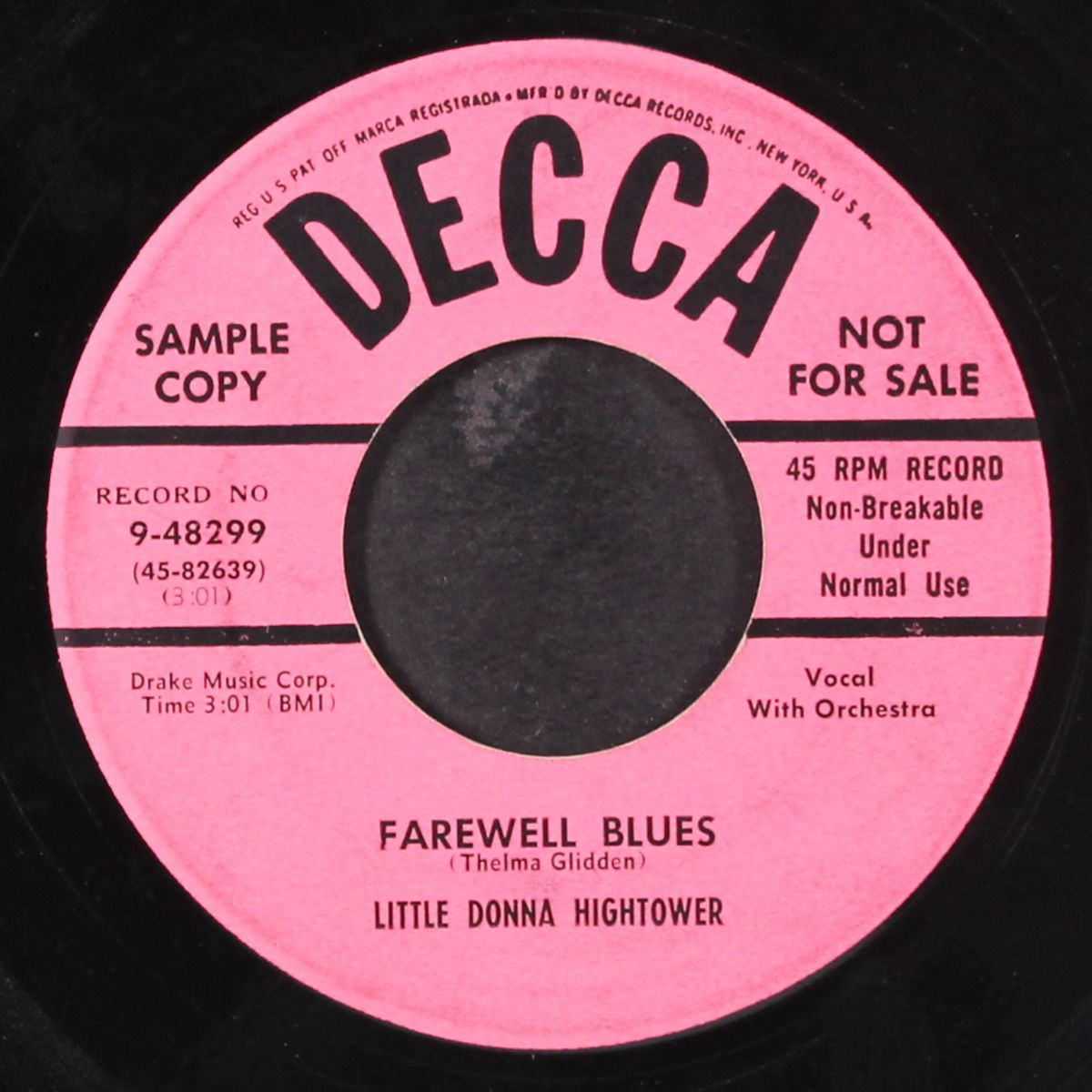 farewell blues / you had better change your ways by LITTLE DONNA HIGHTOWER