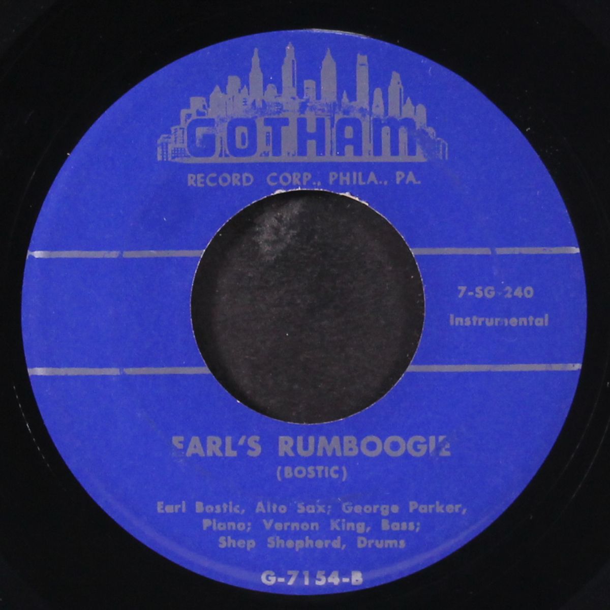 845 stomp / earl's rumboogie by EARL BOSTIC