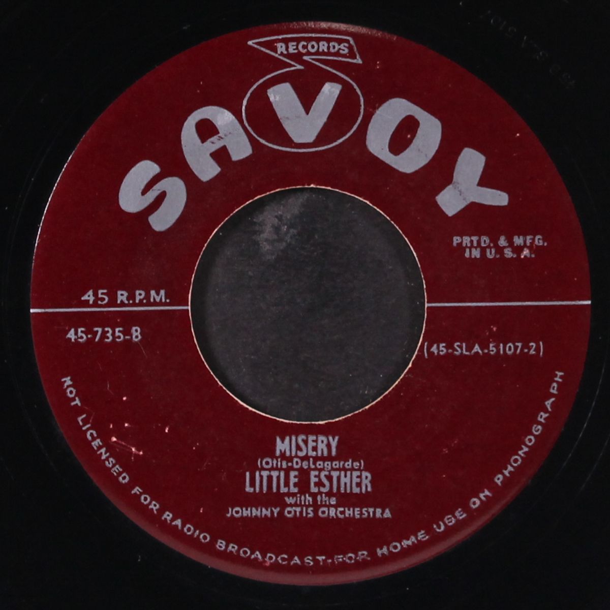 mistrustin' blues / misery by LITTLE ESTHER