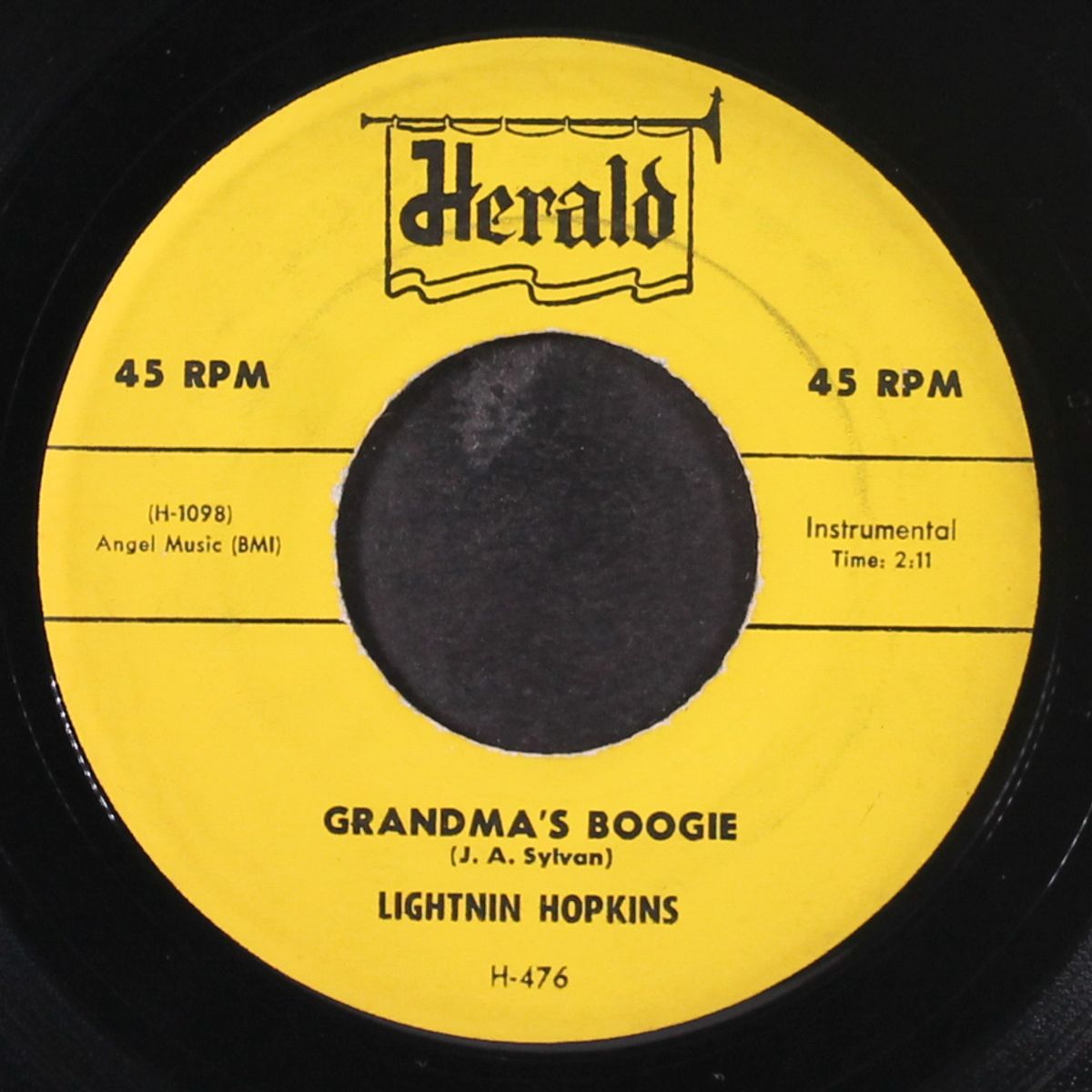 grandma's boogie / i love you baby by LIGHTNIN' HOPKINS