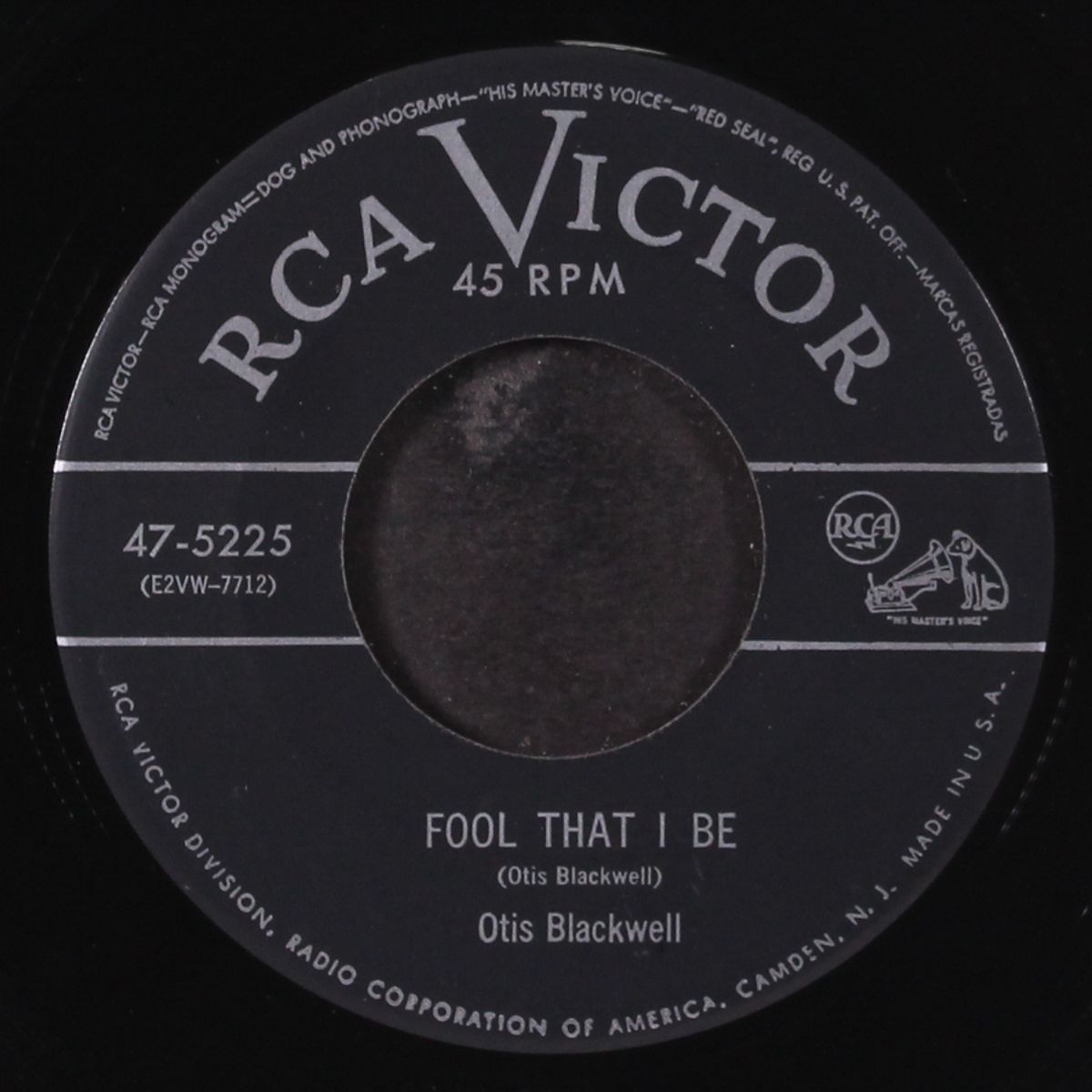 number 000 / fool that i be by OTIS BLACKWELL