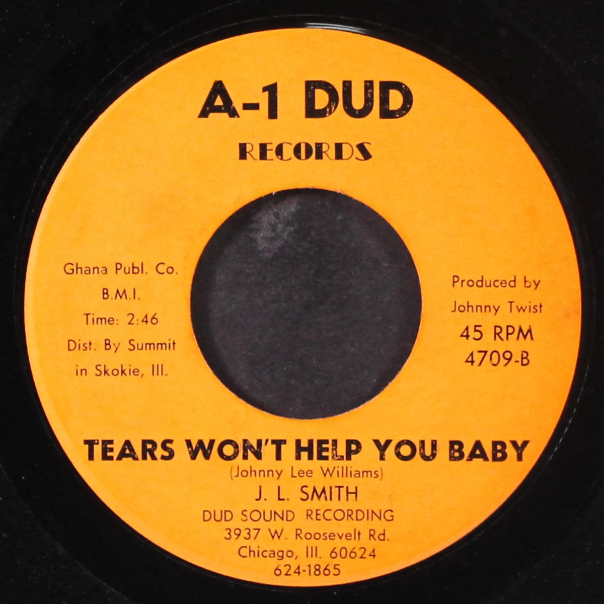 come dance with me / tears won't help you baby by J.L. SMITH