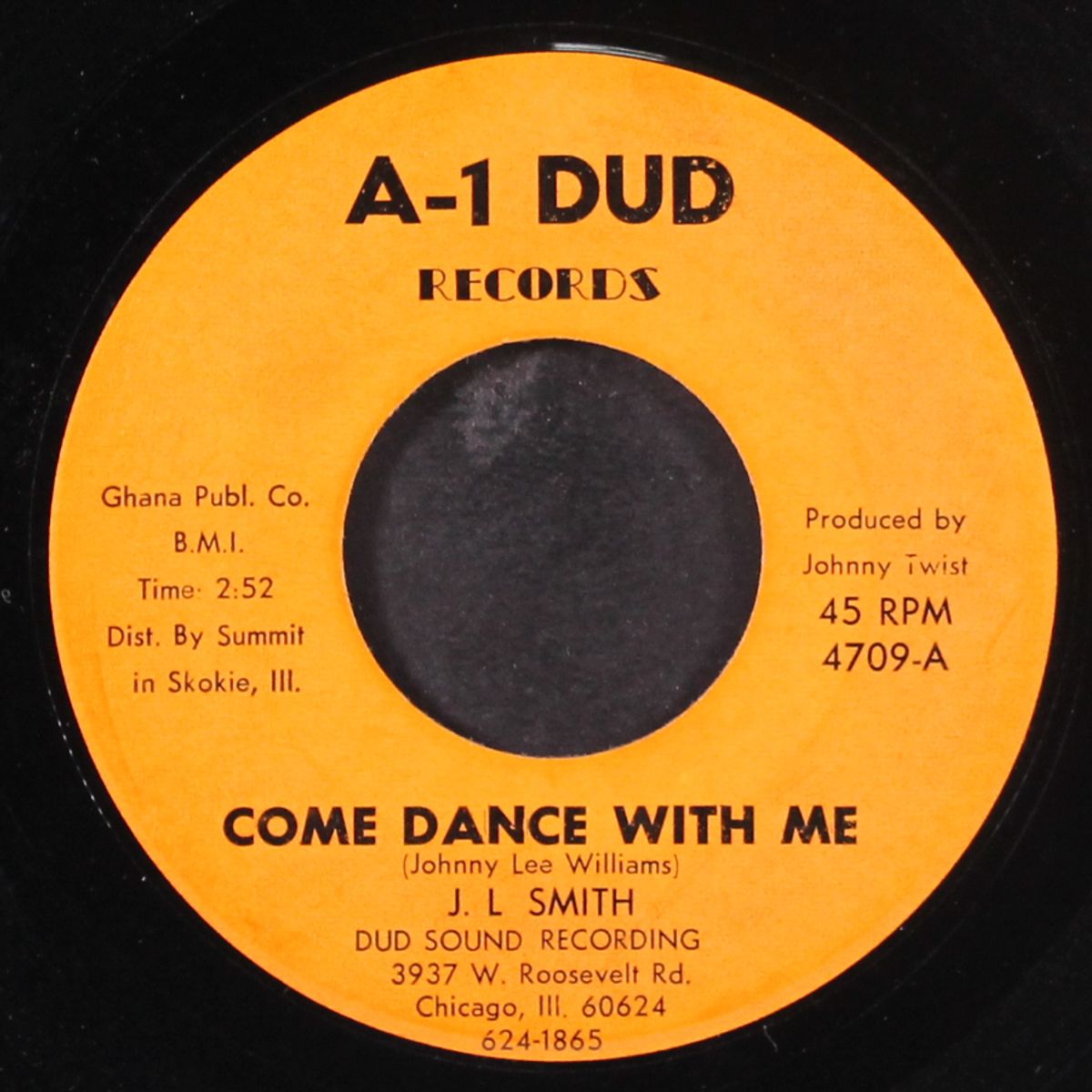 come dance with me / tears won't help you baby by J.L. SMITH